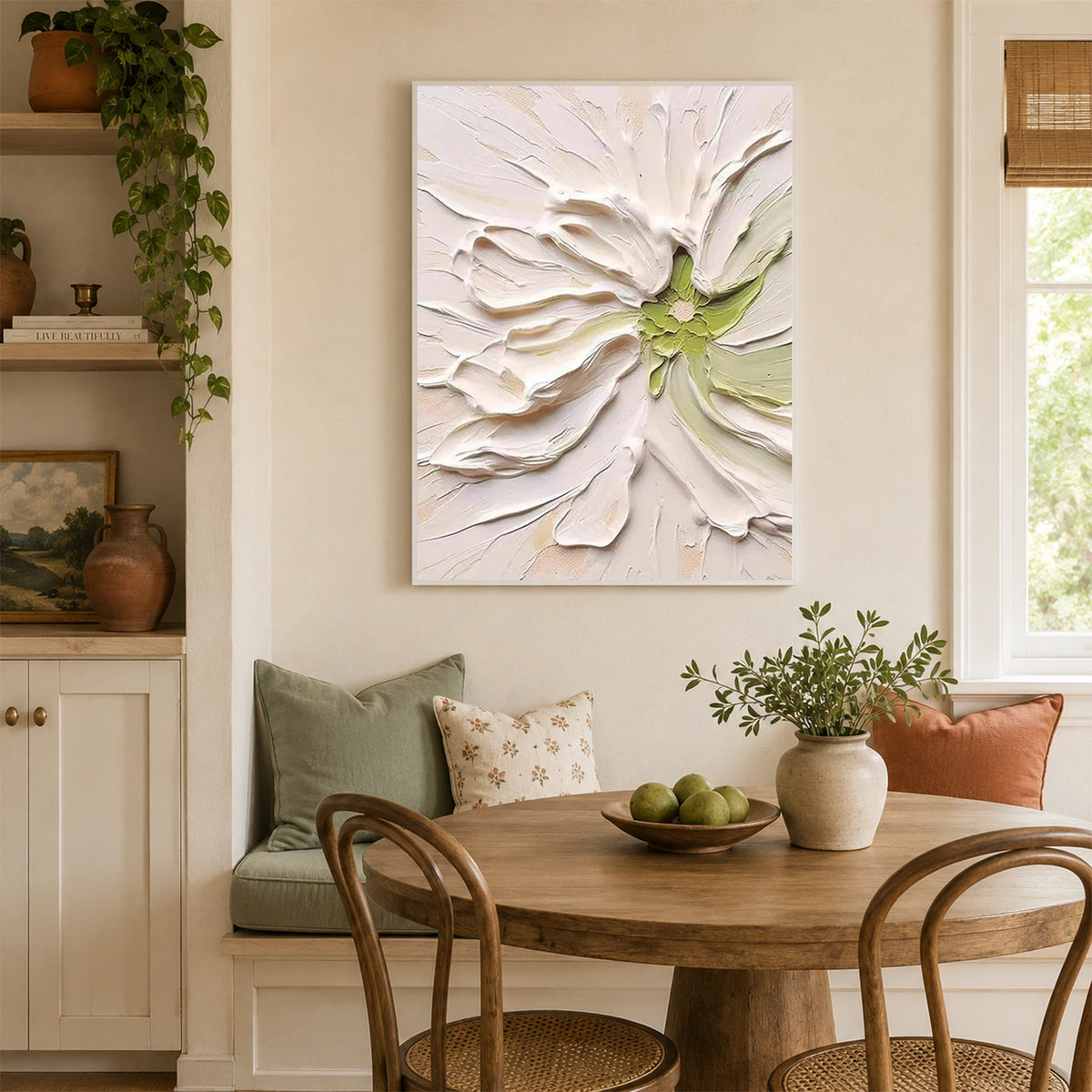 Flower & Tree Abstract Texture Canvas #FT 428