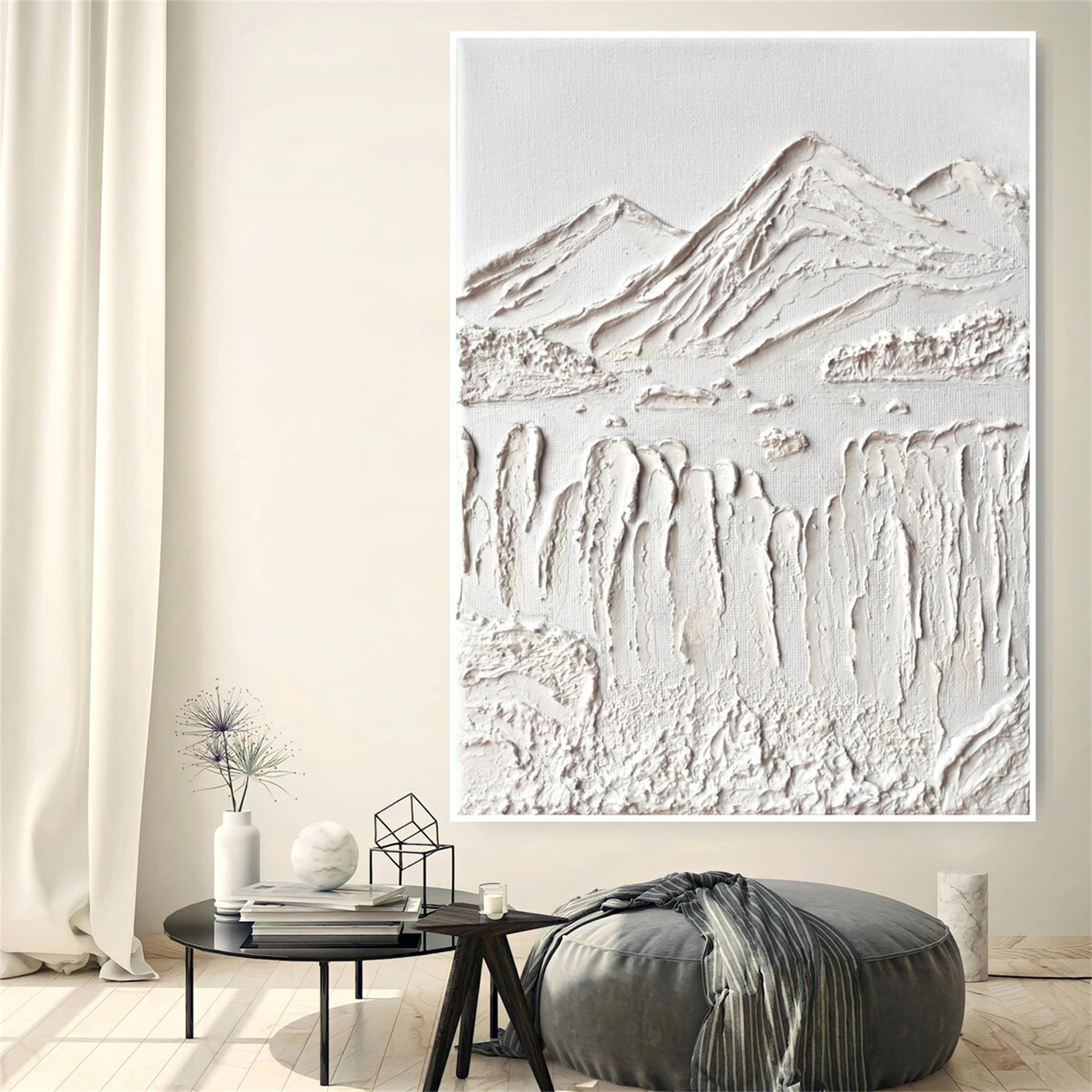 Plaster Art Minimalist Textured Painting #MM157