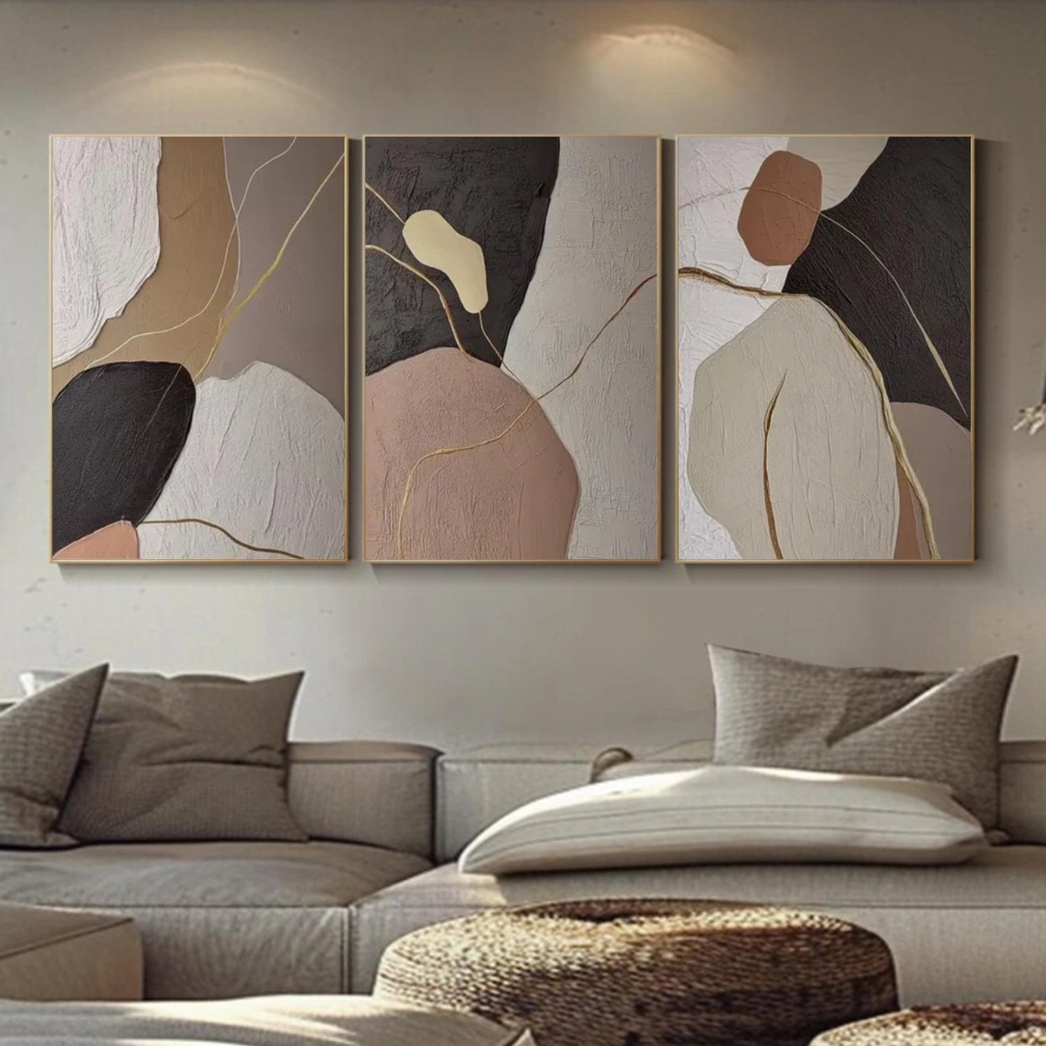 Abstract Set of 3 Wall Art #AB 566