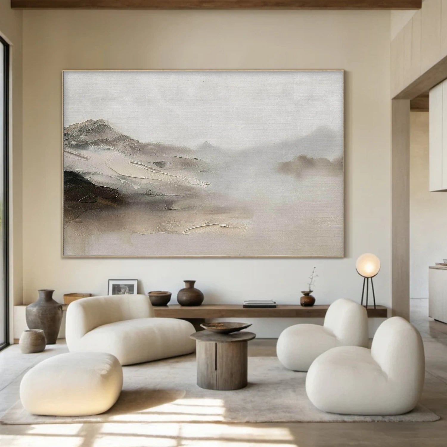 Minimalist Mountain Texture Canvas # MM423