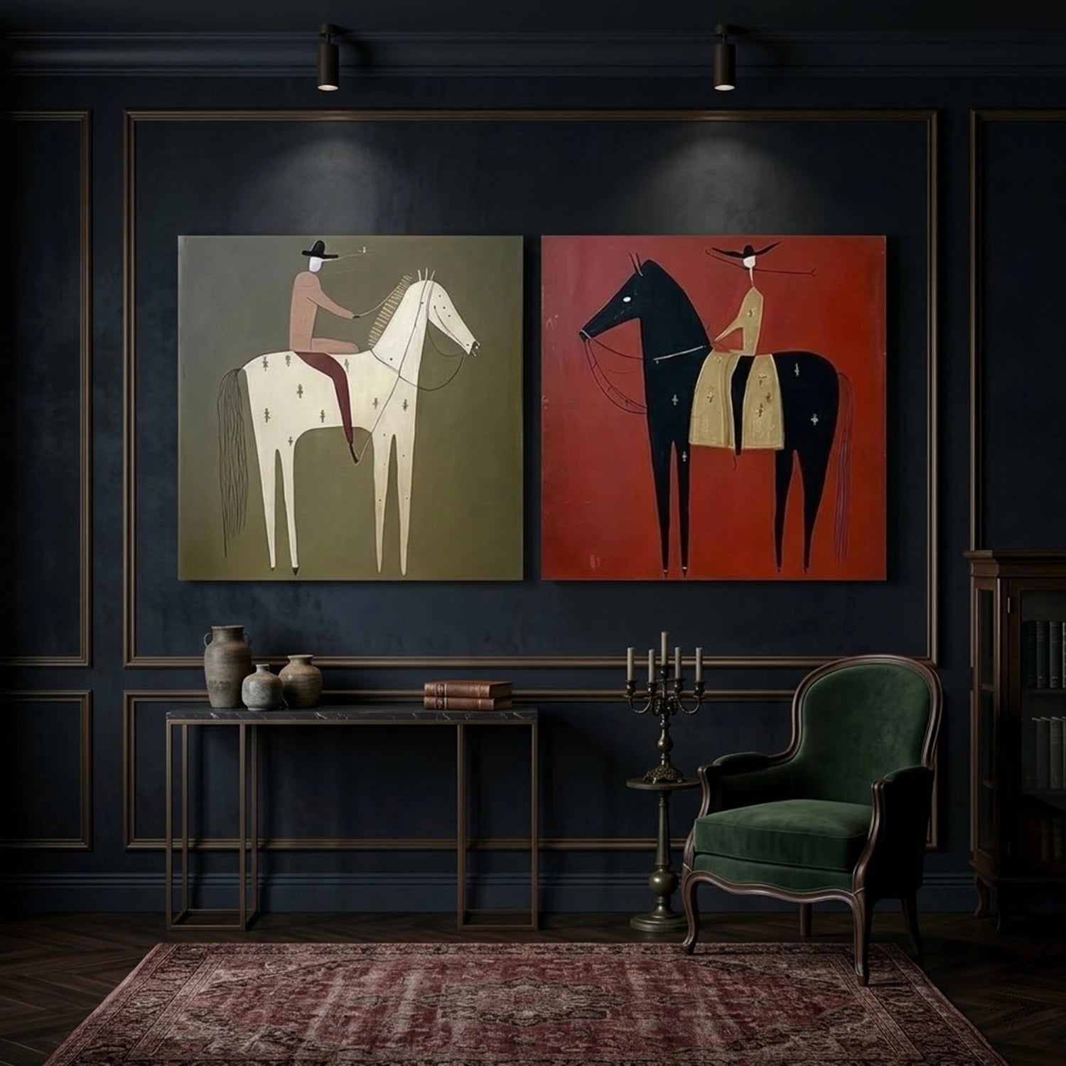 Americana Wall Art Square Set of 2 #VE023