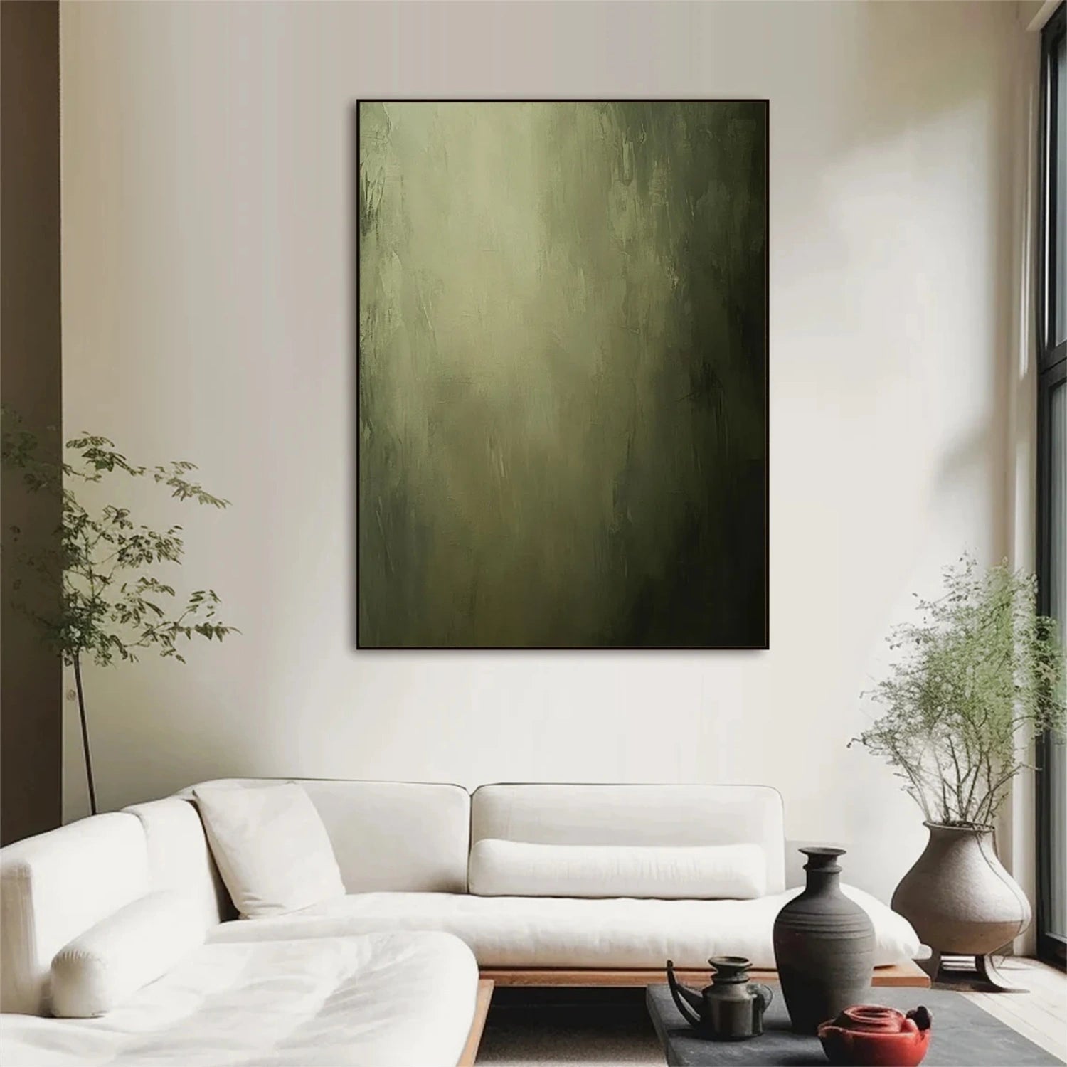 Blue & Green Abstract Wall Art #BG139