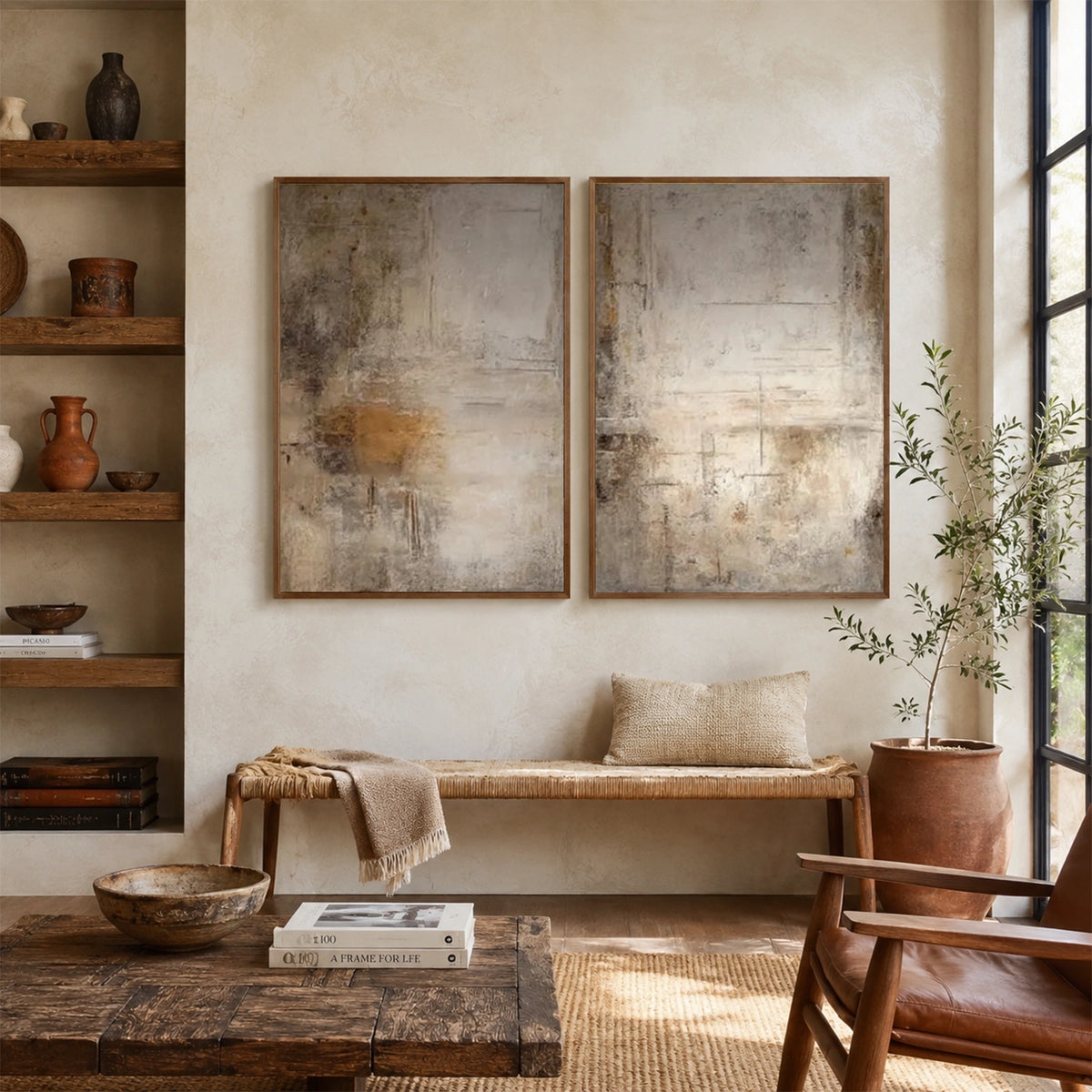 Abstract Wall Art Set of 2 #AB 776