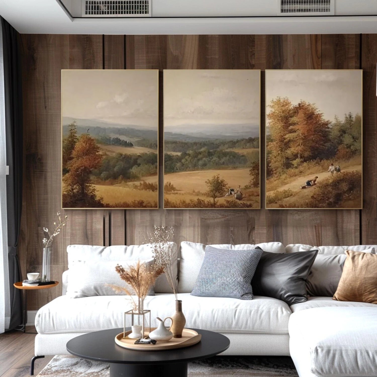 Abstract Urban Set of 3  Landscape Painting #UL 044