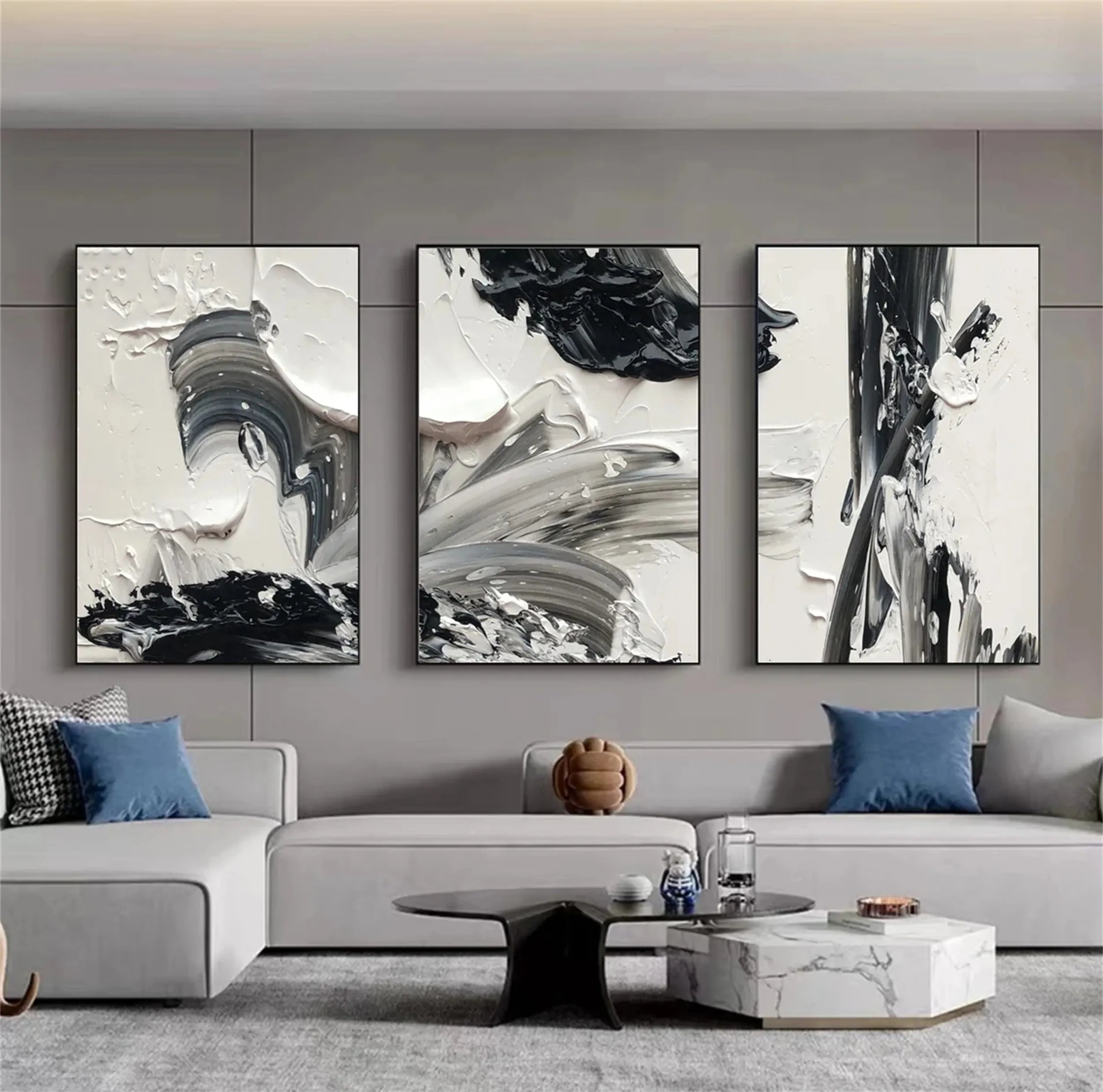 Minimalistic Balance Canvas Painting Set of 3 #MM285