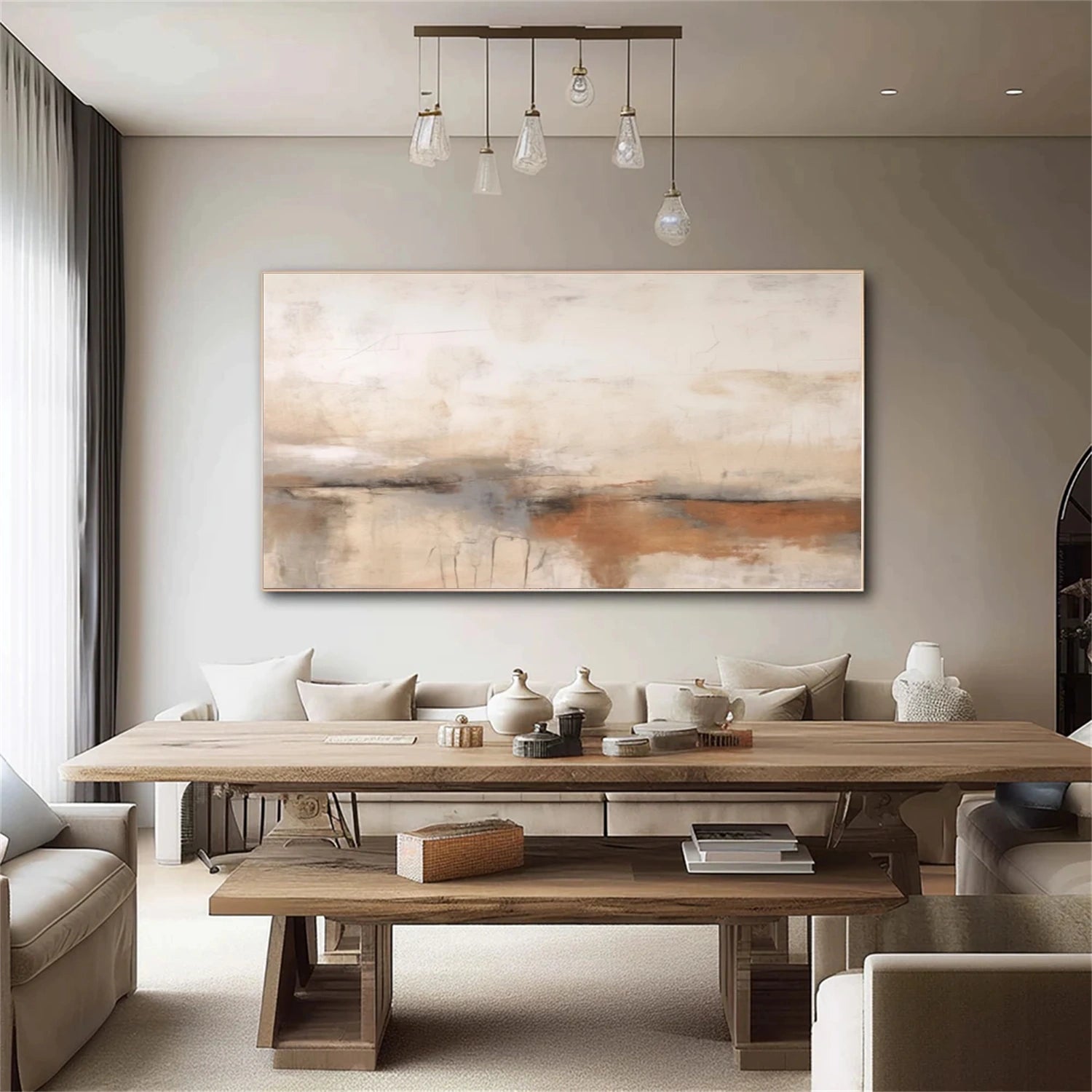 Beige & Beige Wabi Sabi Wall Art #WS314