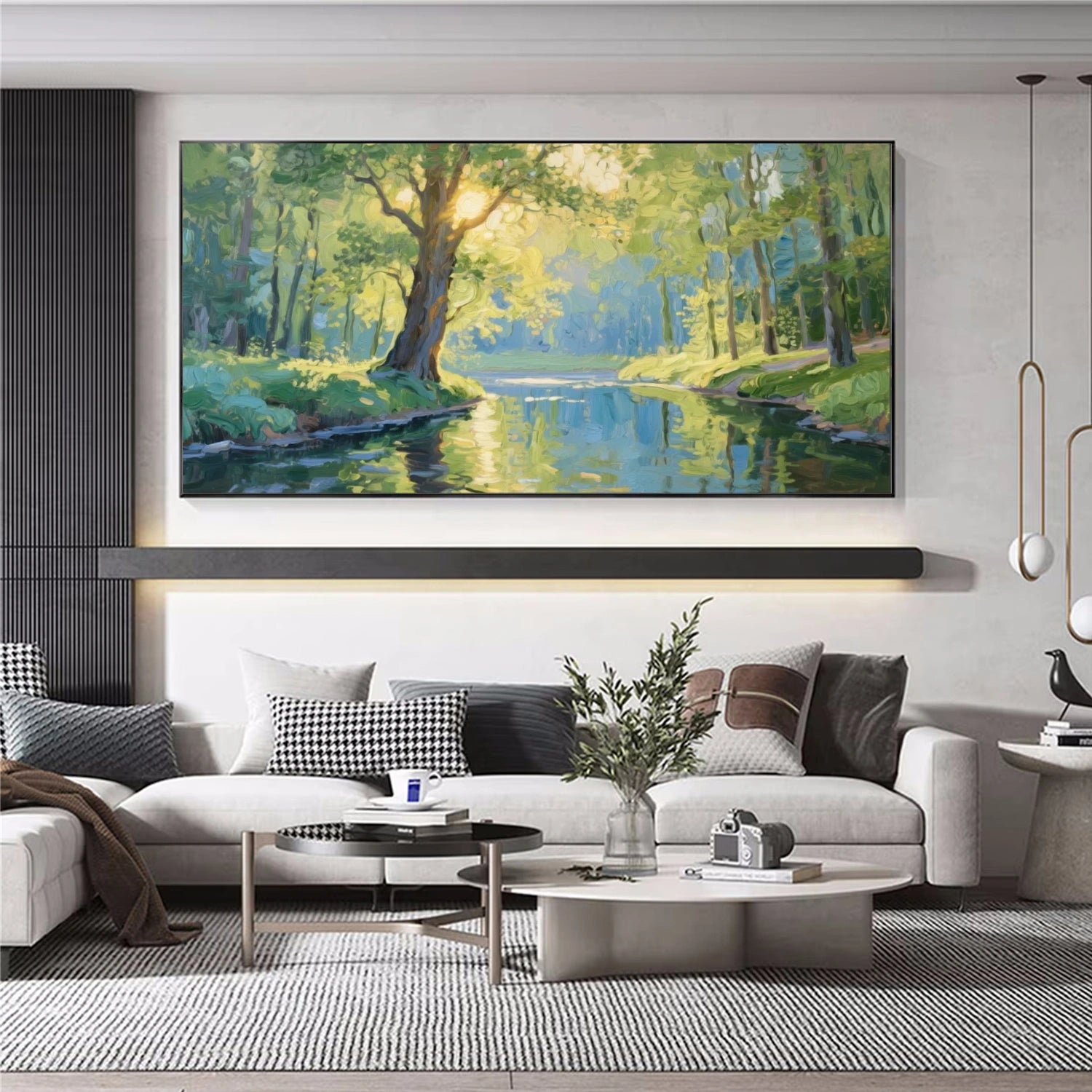 Flower & Tree Abstract Canvas Art #FT 269