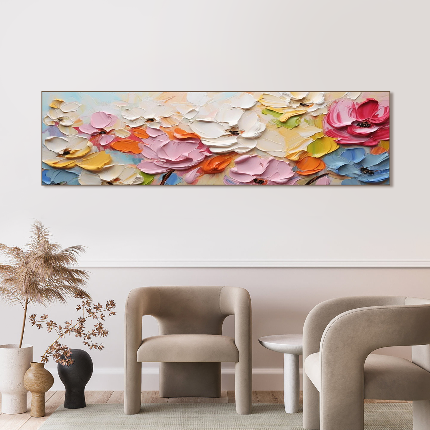 #CL-Custom Size Flower And Tree Painting #FT 120