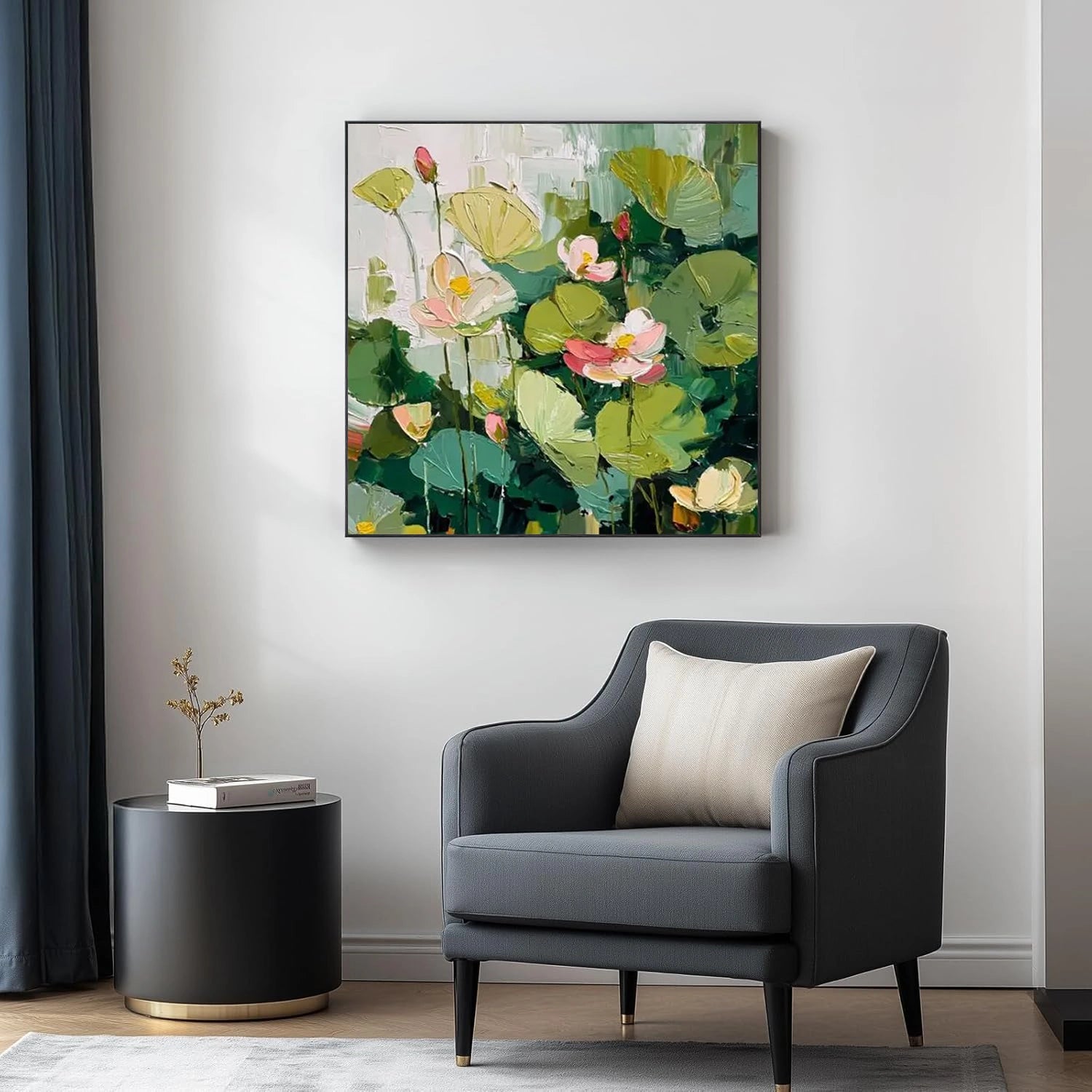 Flower & Tree Abstract Texture Canvas Art #FT 292
