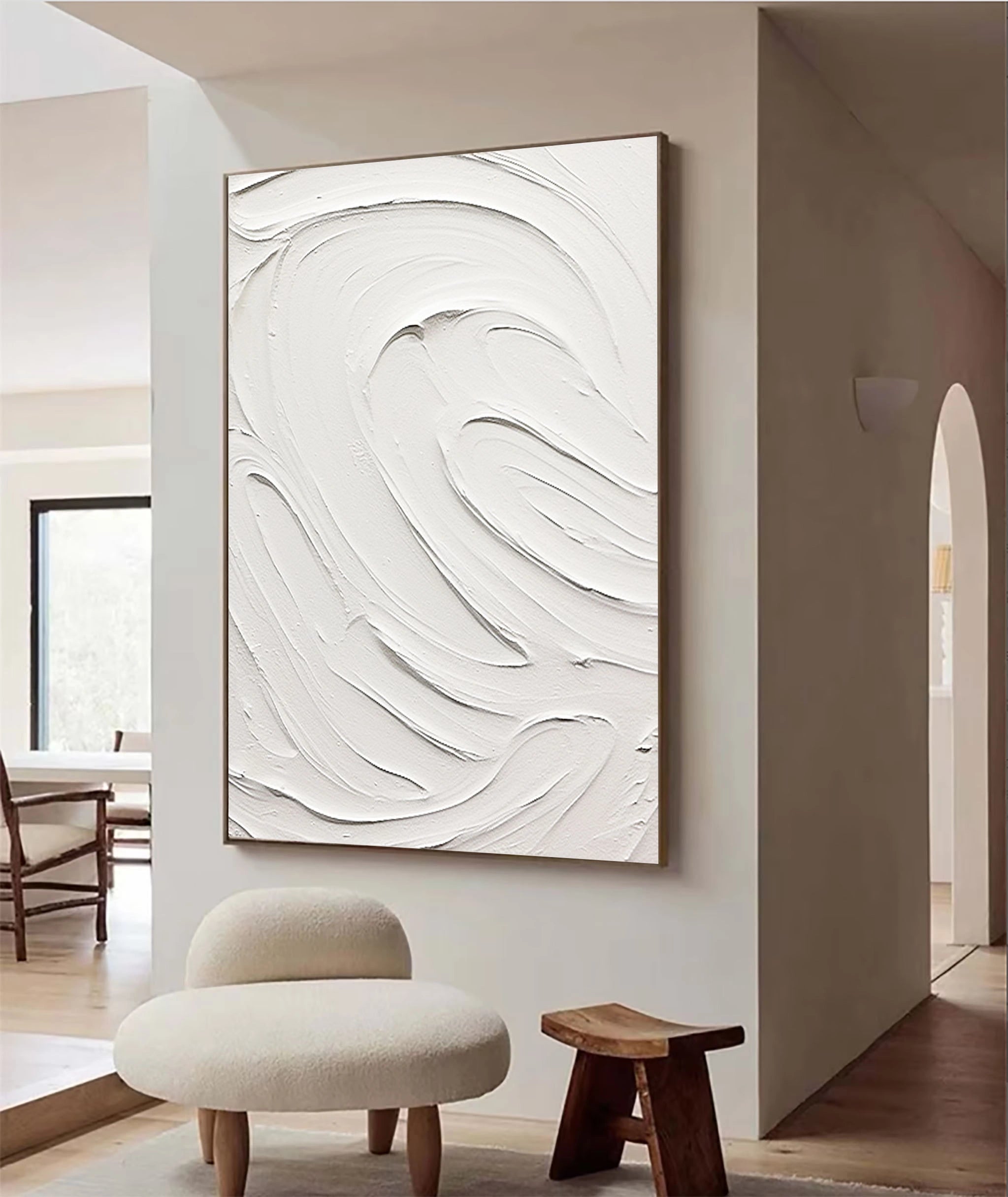Plaster Art Minimalist Textured Painting #MM099
