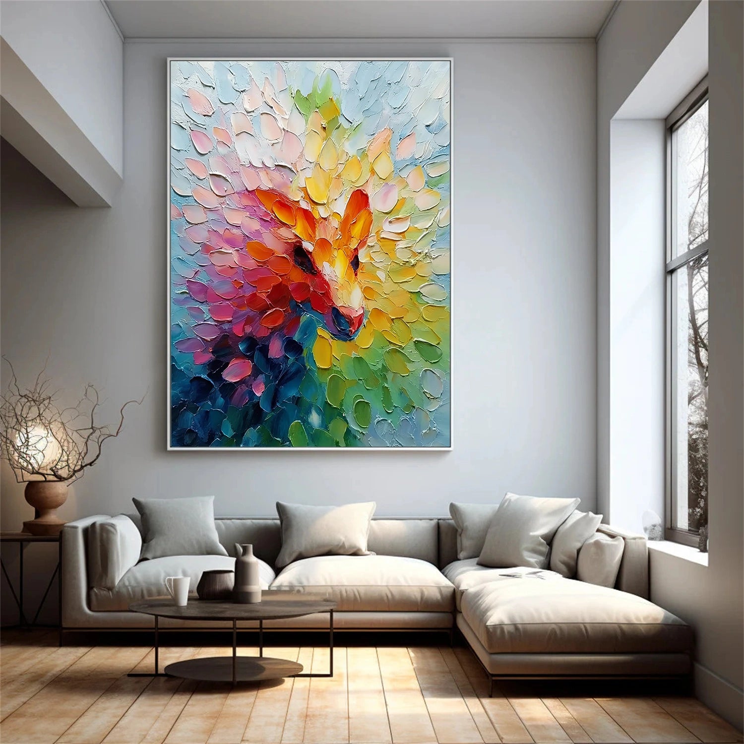 Colorful Abstract Textured Wall Art #AB 577