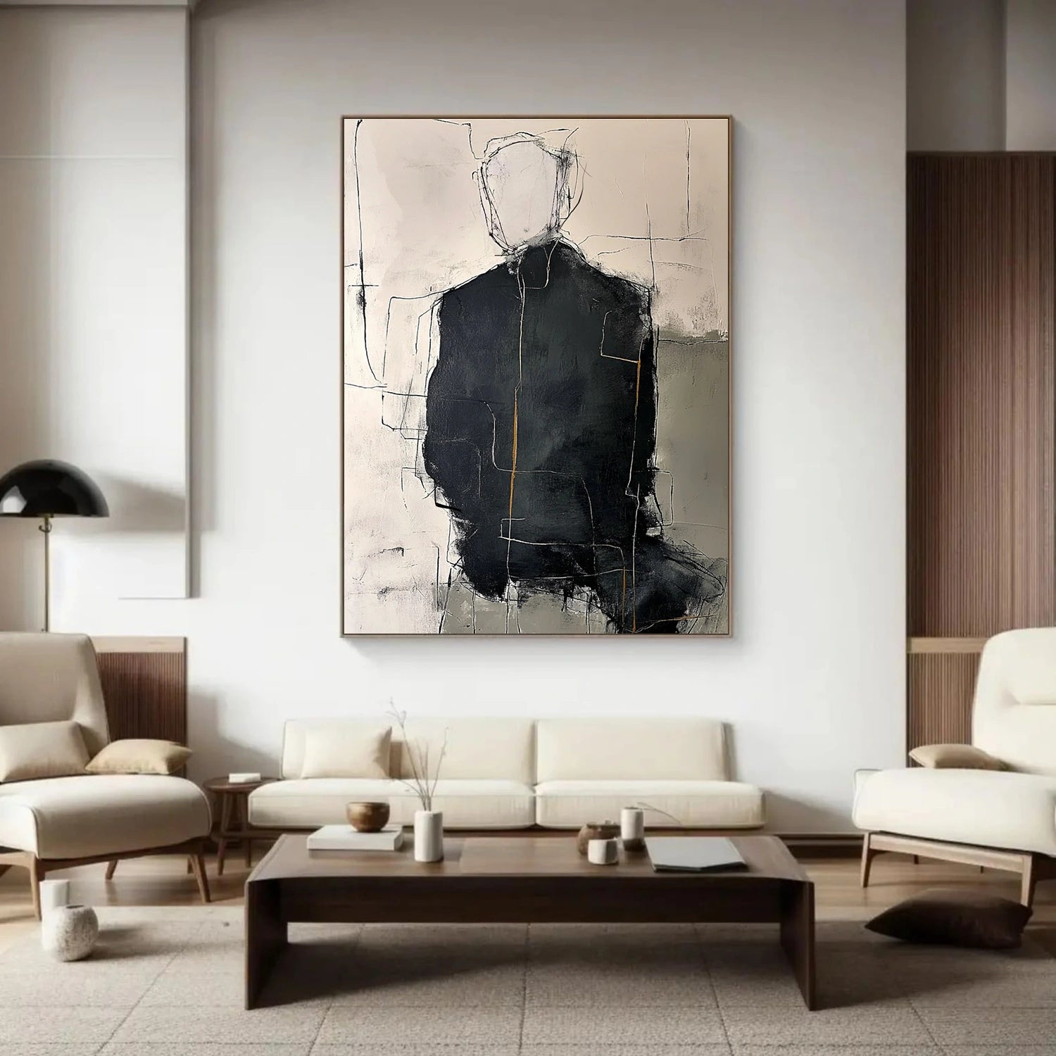 Abstract Portrait Textured Wall Art #PT 065