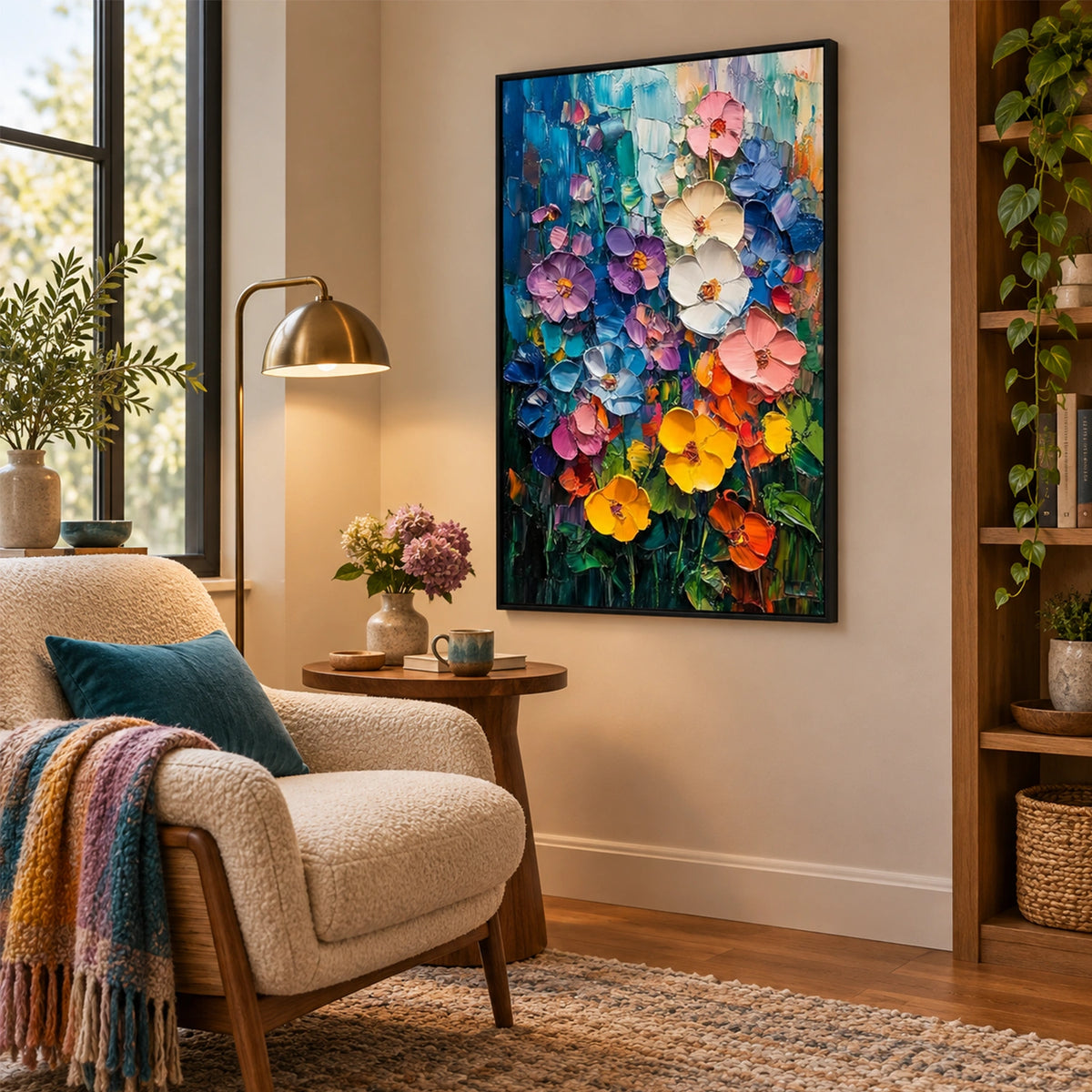 Flower & Tree Abstract Canvas # FT 420