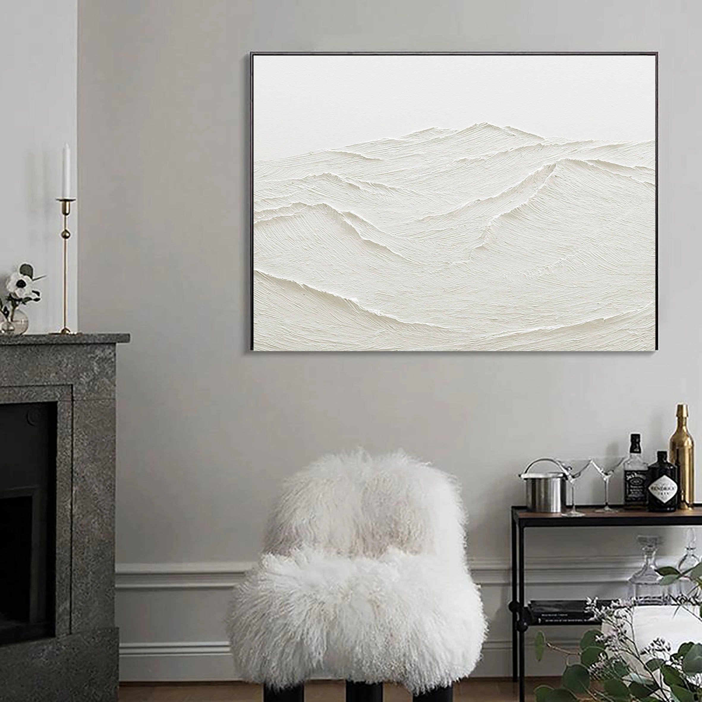 Plaster Art Minimalist Textured Painting #MM027