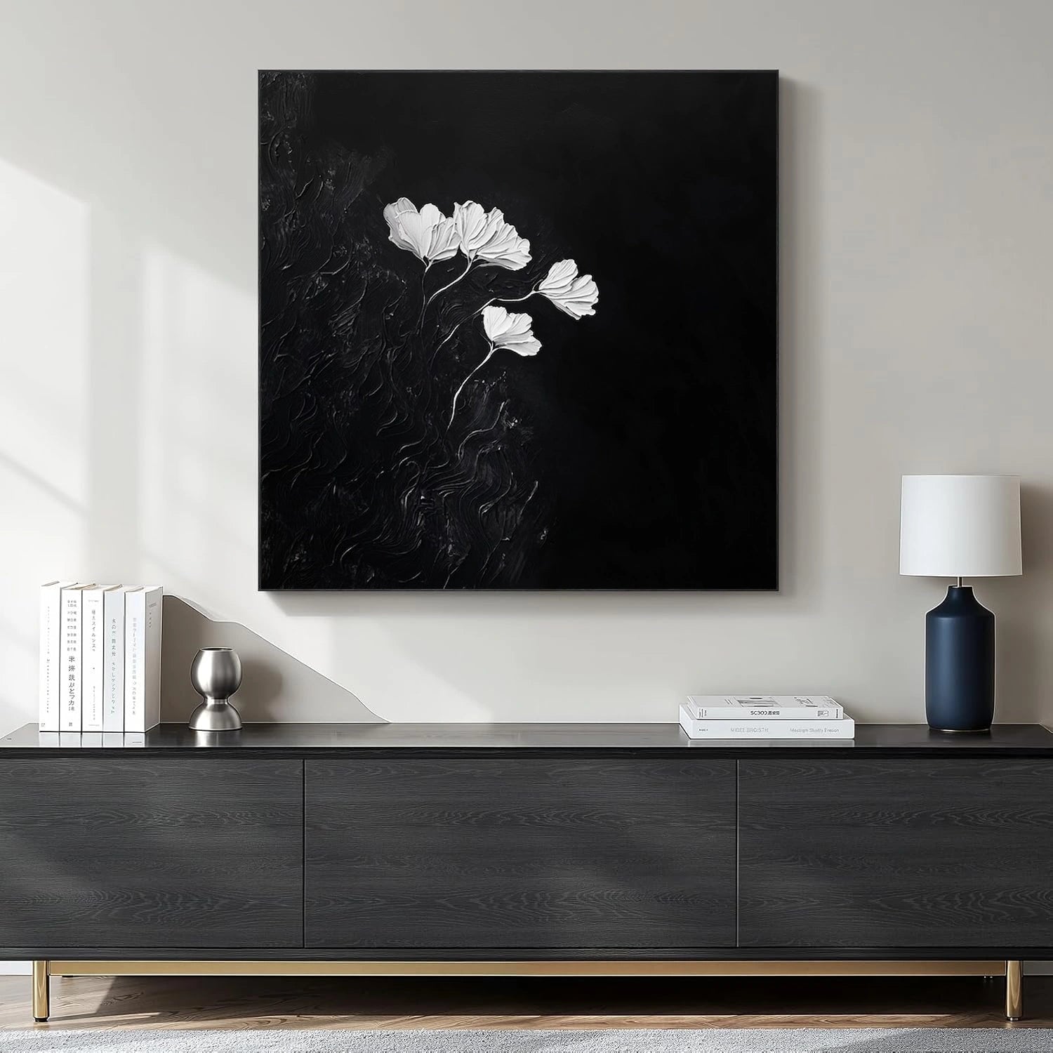 Flower & Tree Abstract Textured Canvas # FT 370