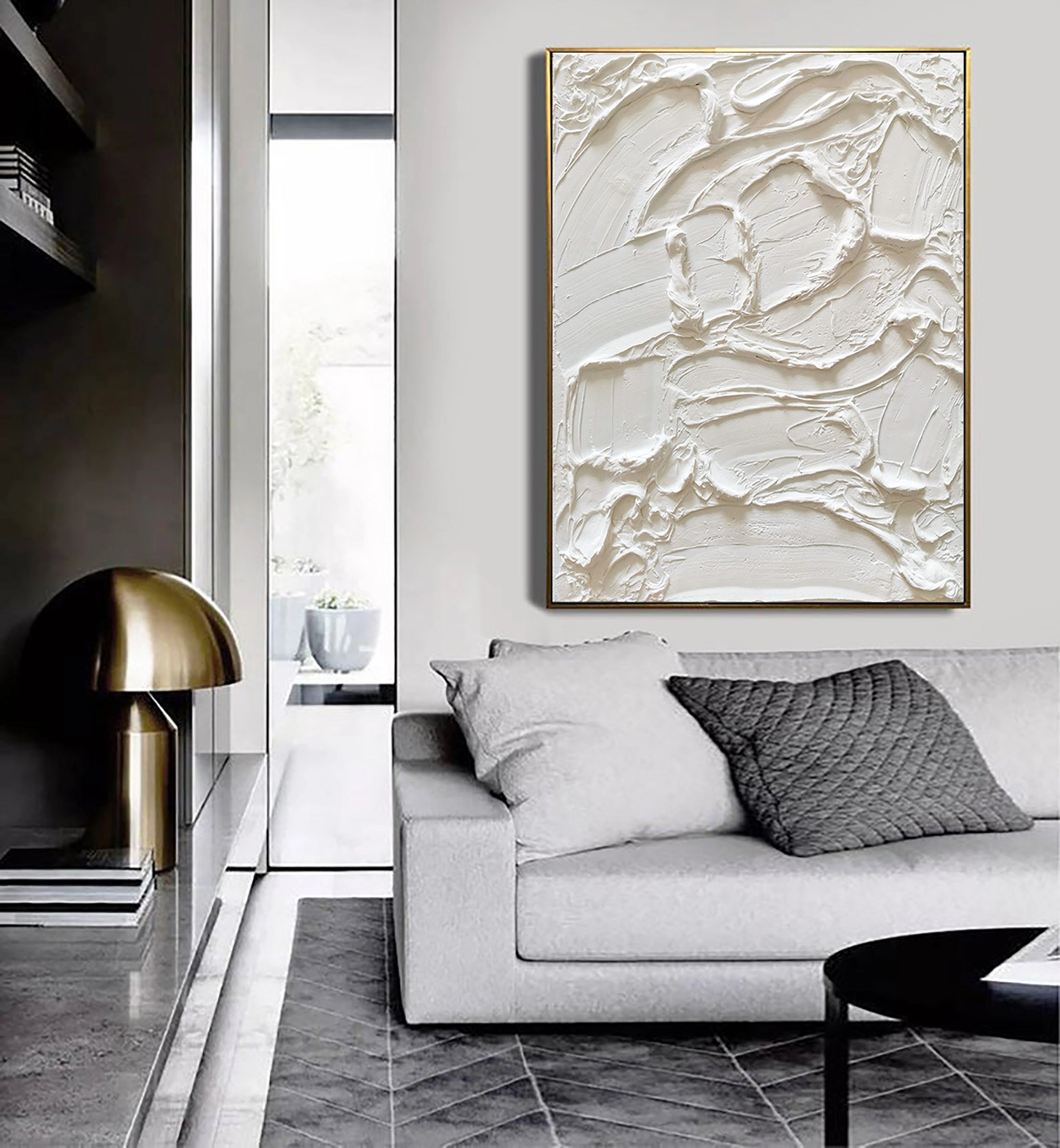 Plaster Art Minimalist Textured Painting #MM035