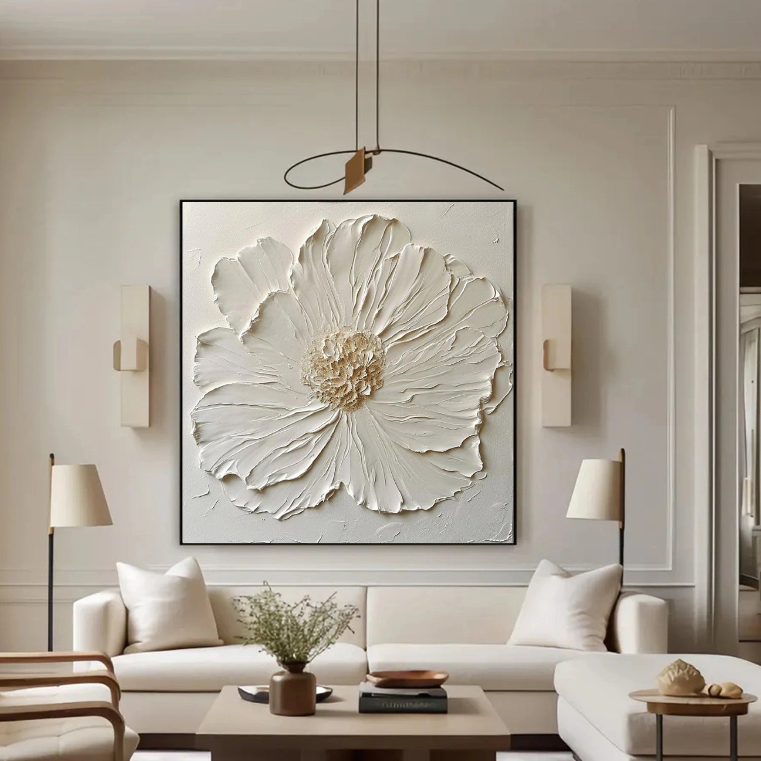 Flower & Tree Abstract Texture Canvas Art #FT 311