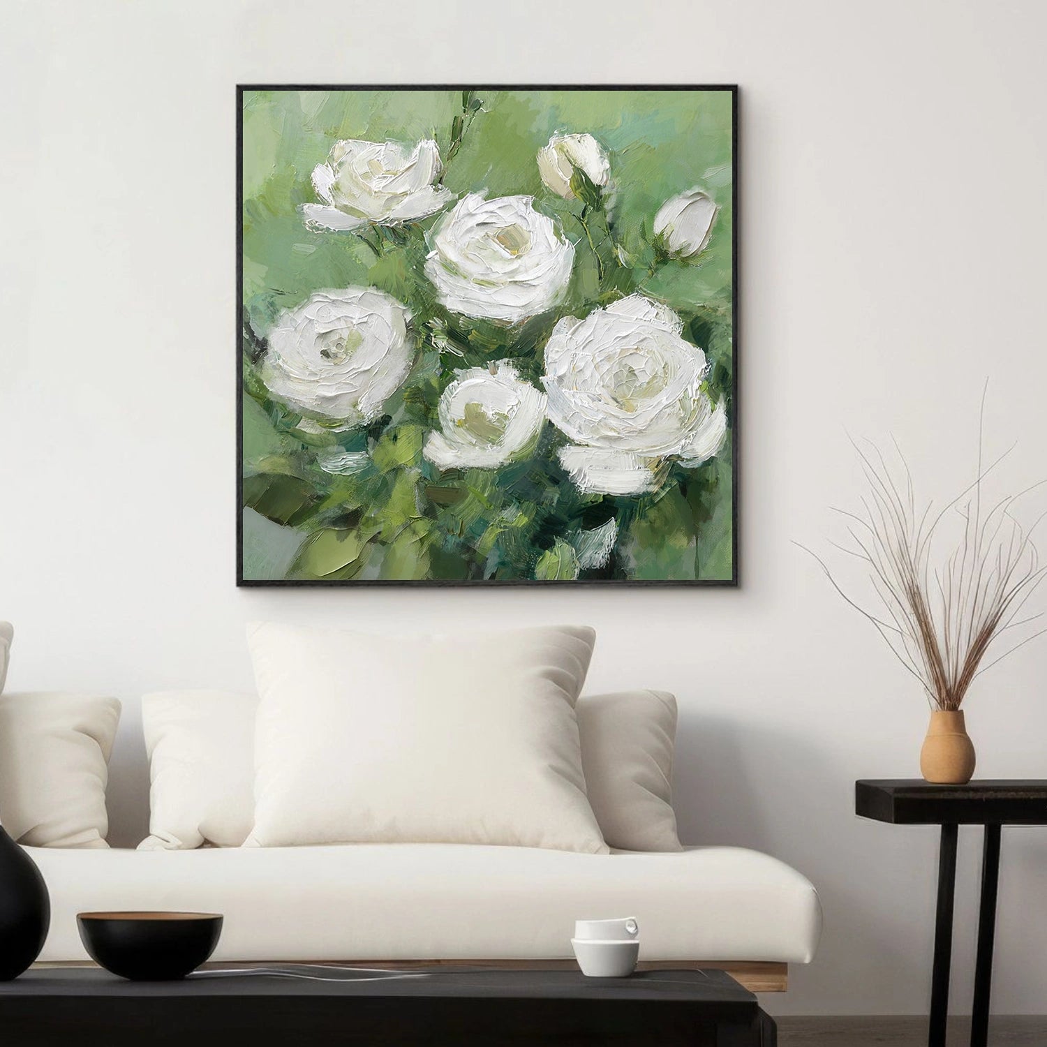 Flower & Tree Abstract Texture Canvas Art #FT 324