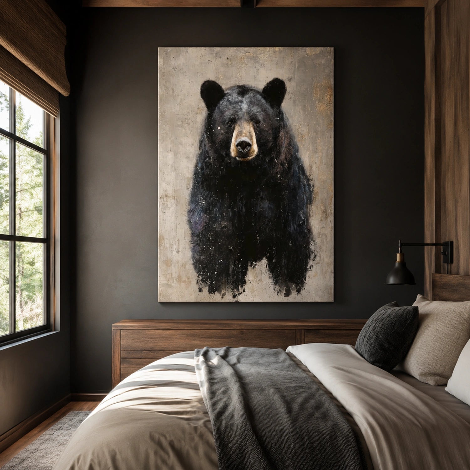 Abstract Animal Canvas Art #AP247