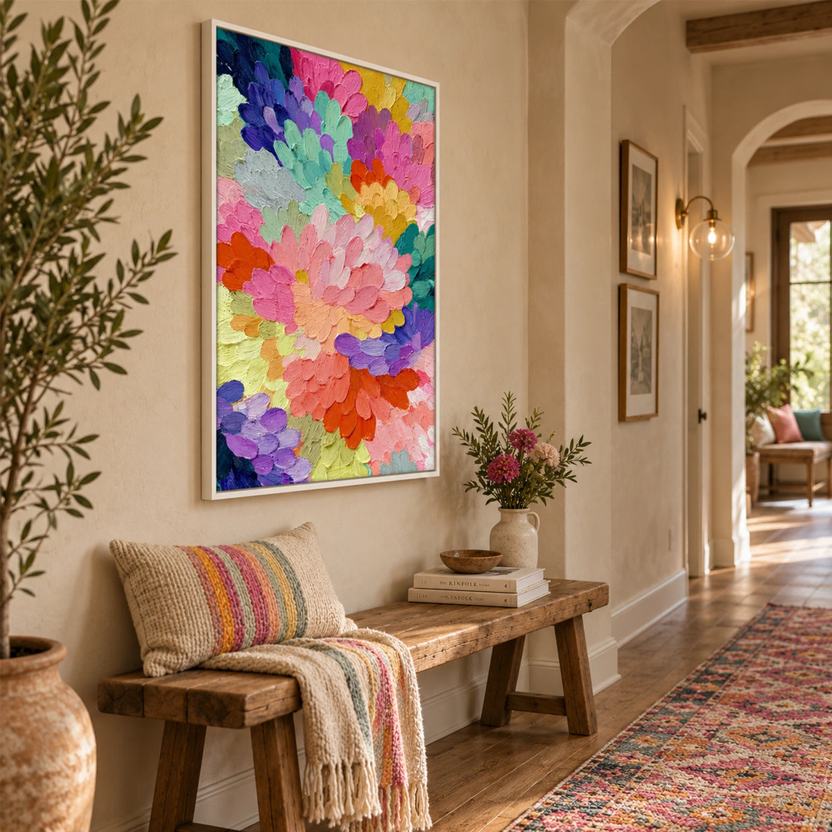 Flower & Tree Abstract Canvas # FT 421