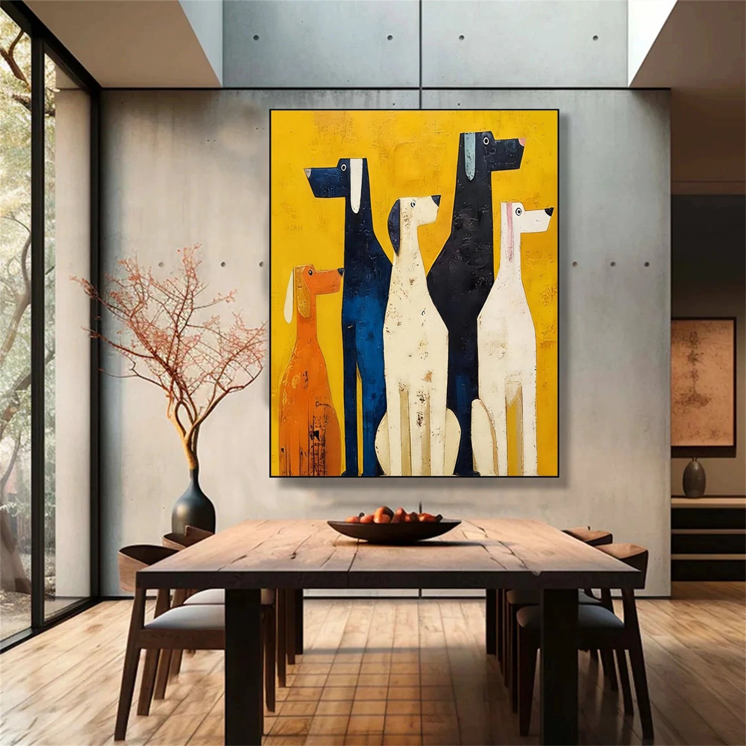 Colorful Abstract Animal Texture Canvas Art #AP234