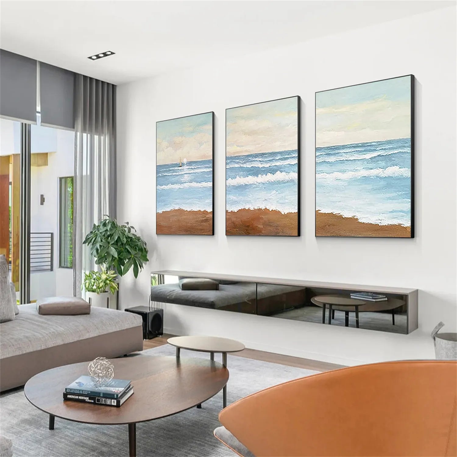 Ocean And Sky Painting Set of 3#OS 184