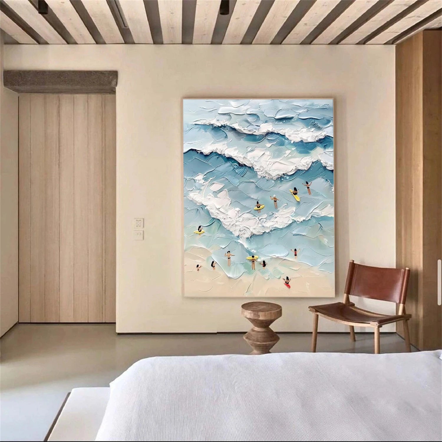 Swimming Sport Art Texture Painting Canvas # SA080
