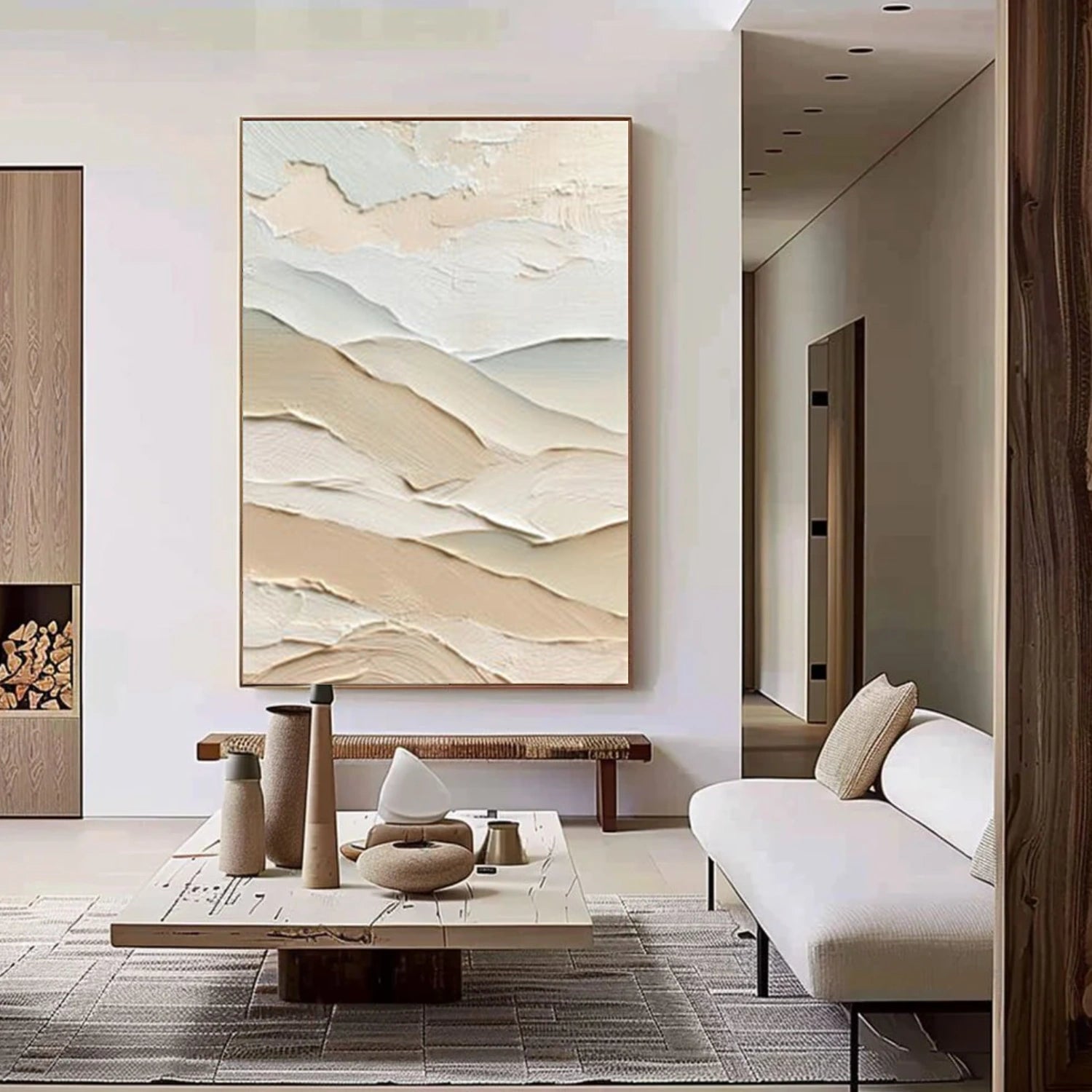 Minimalist Mountain Texture Canvas # MM393