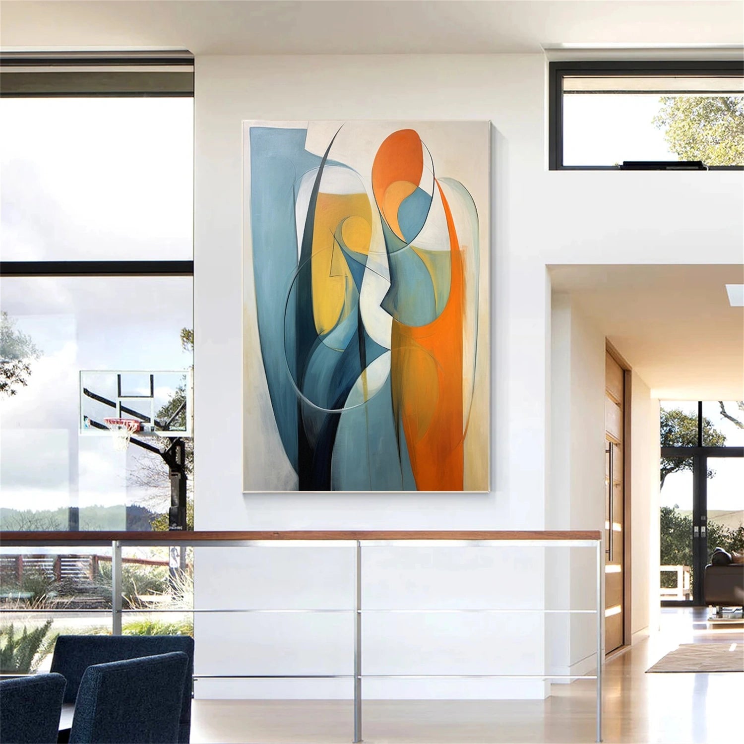 #CL-Custom Size Contemporaty Abstract Minimalist Wall Art #CW016