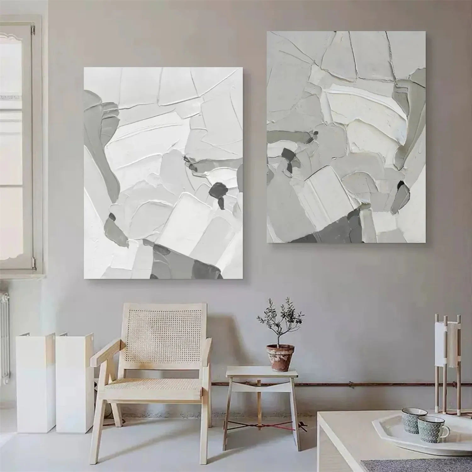 Abstract Painting Set of 2 #AB 155