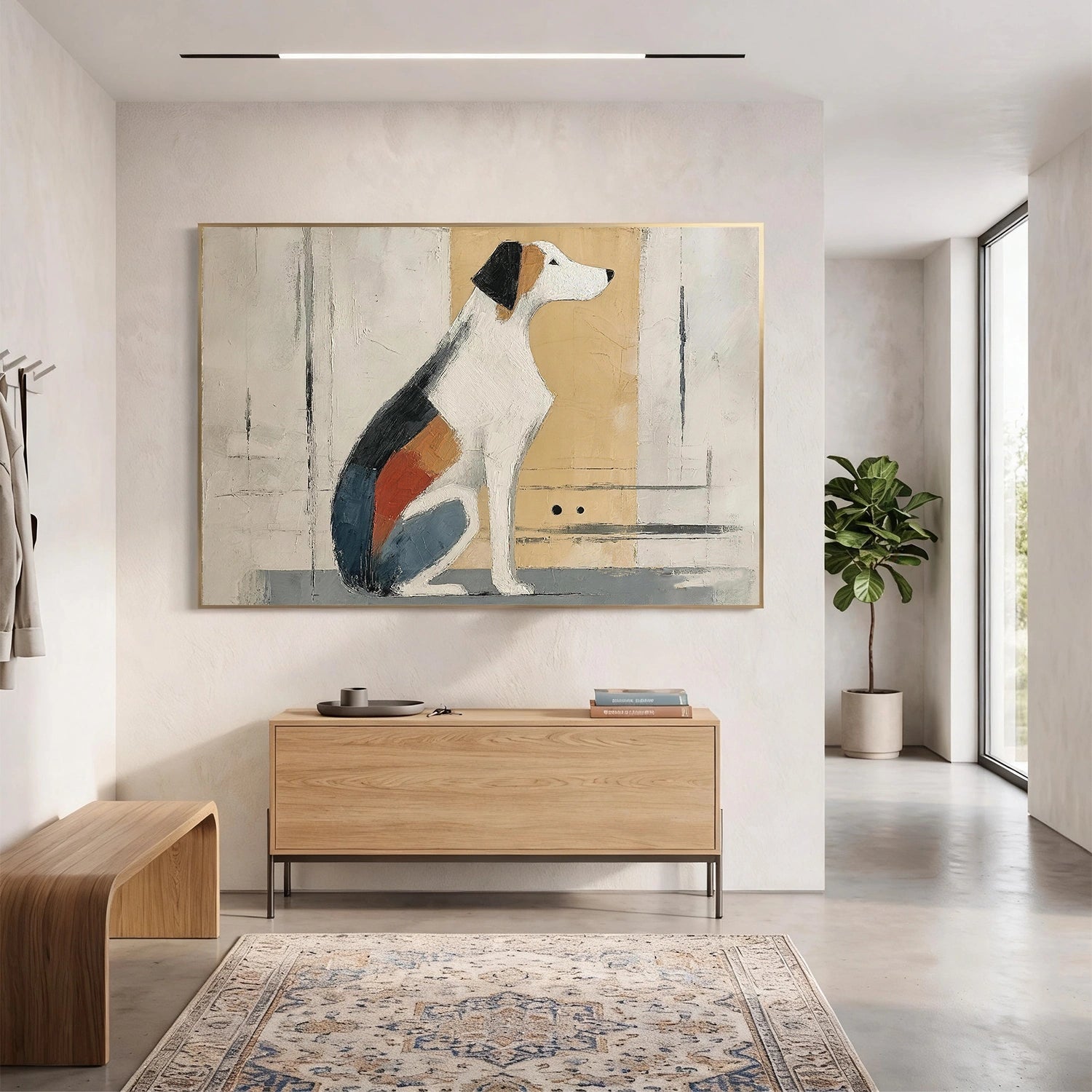 Abstract Animal Canvas Art #AP244