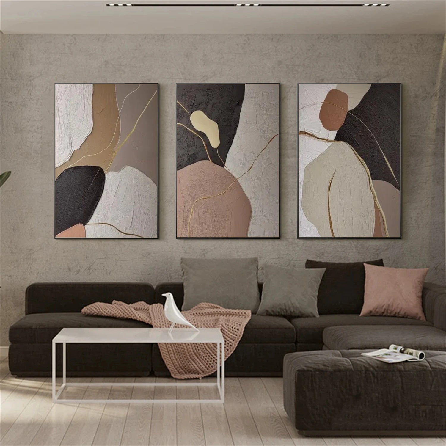 Abstract Set of 3 Wall Art #AB 566
