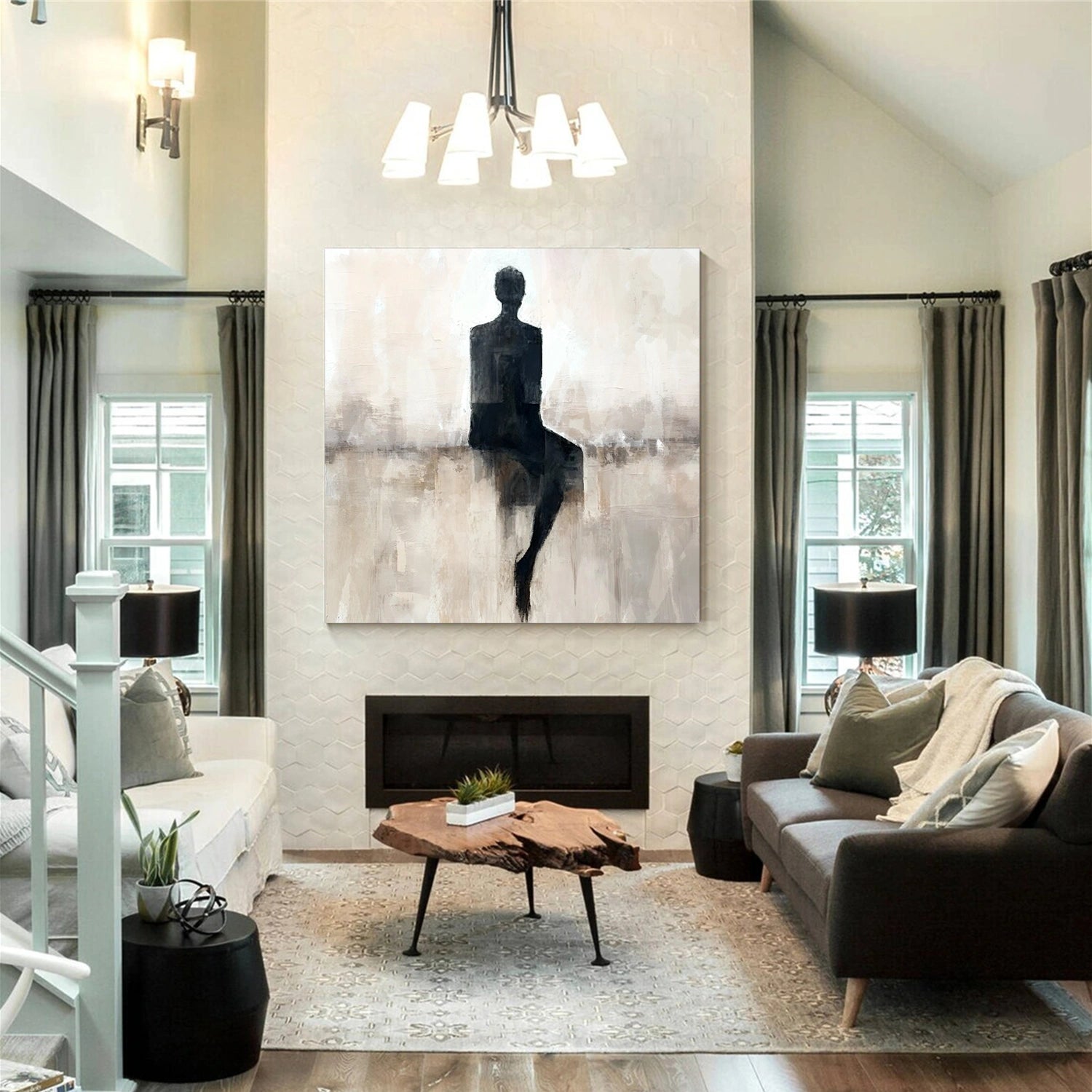 Contemporary Abstract Minimalist Wall Art #CW044