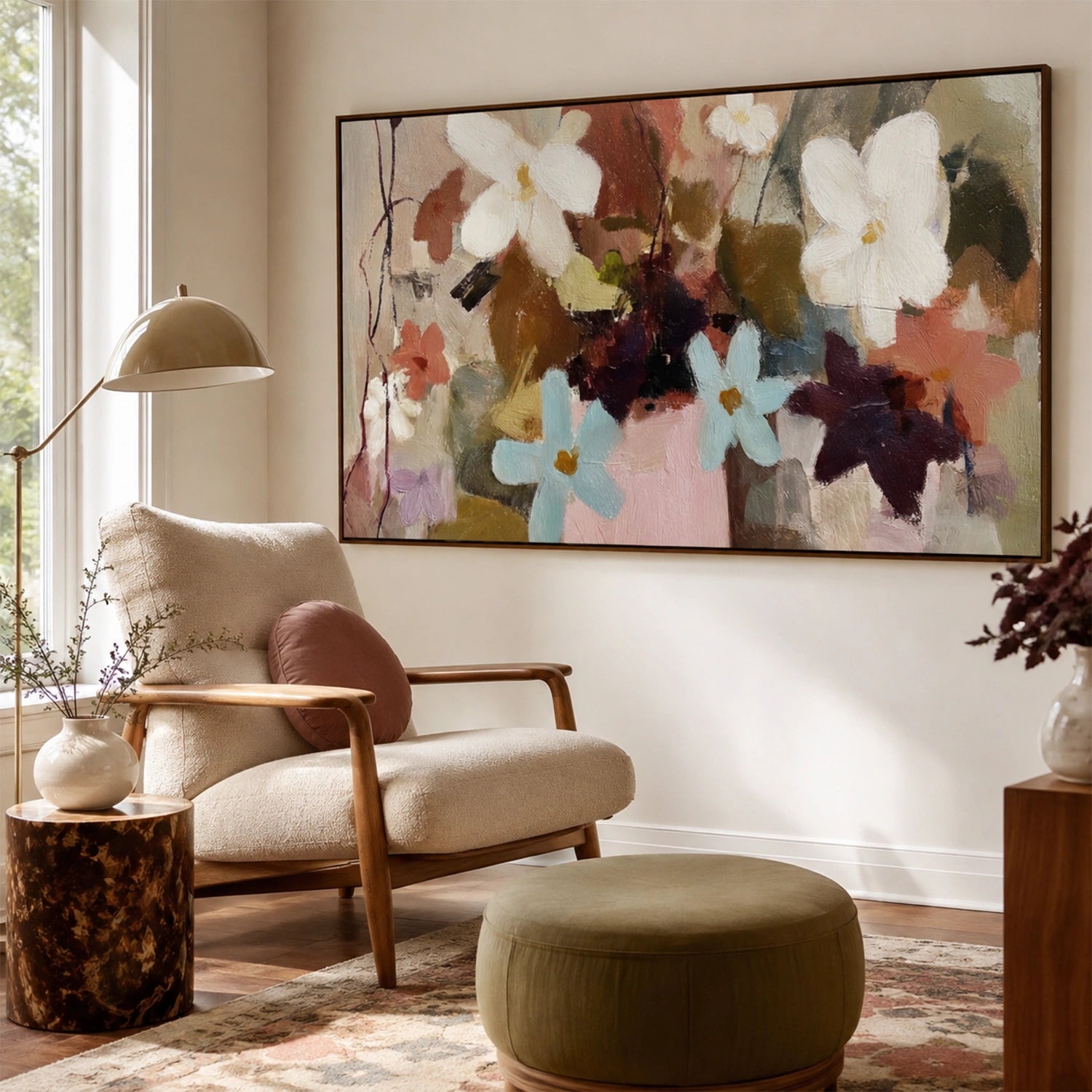 Flower & Tree Abstract Canvas # FT 411