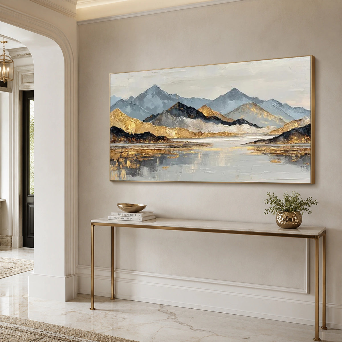 Minimalist Mountain Texture Canvas # MM475