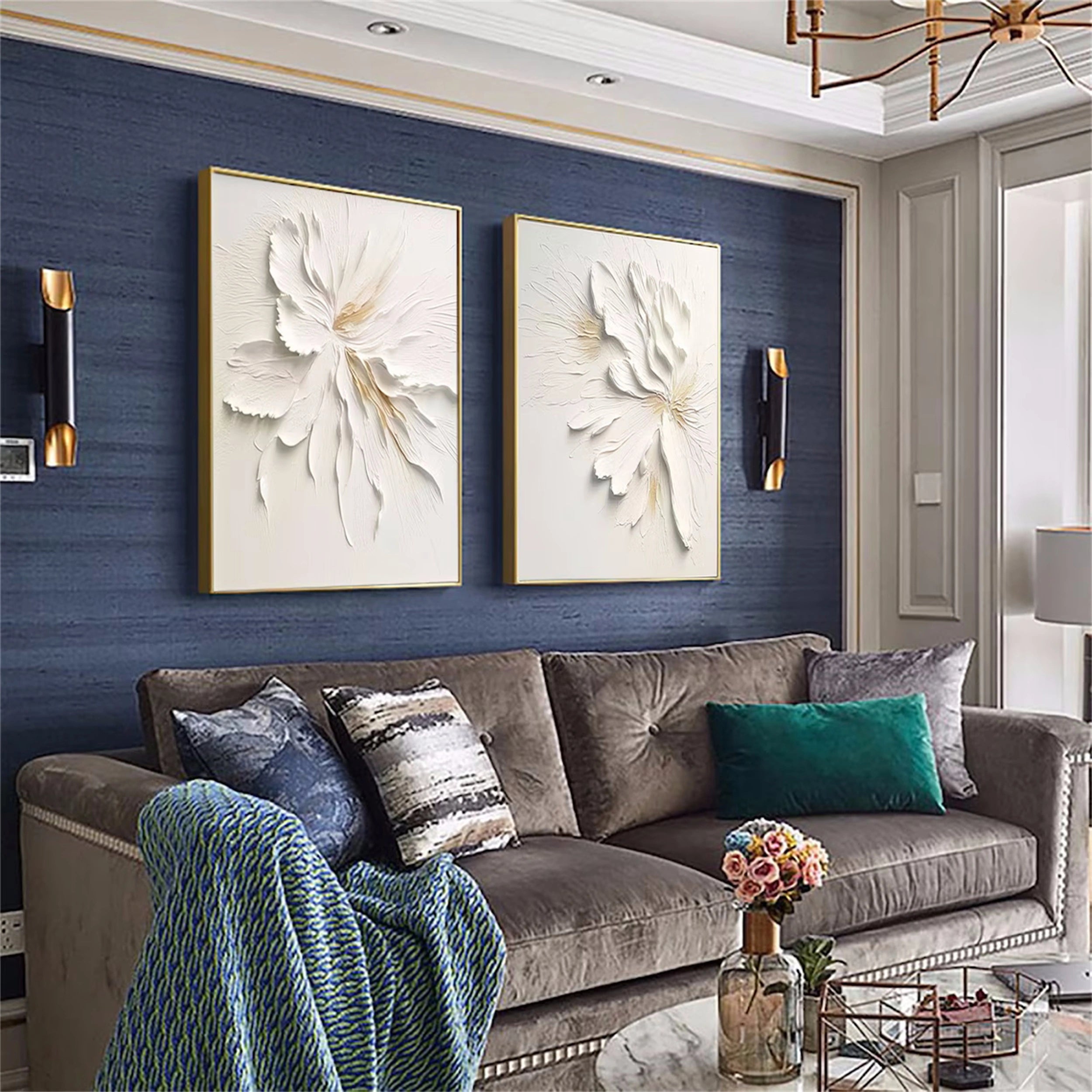 Flower And Tree Painting Set of 2 #FT 037