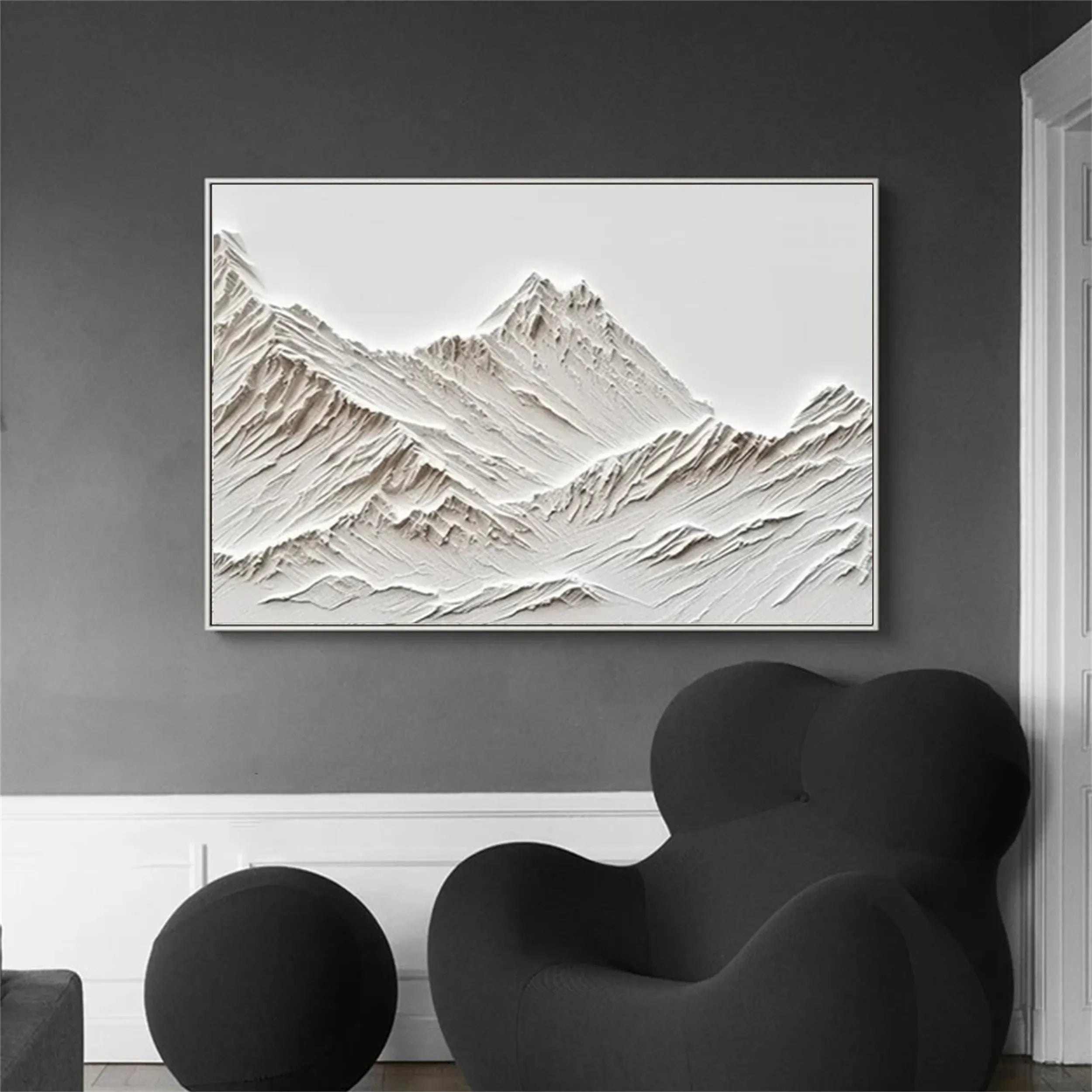 Plaster Art Minimalist Textured Painting #MM258