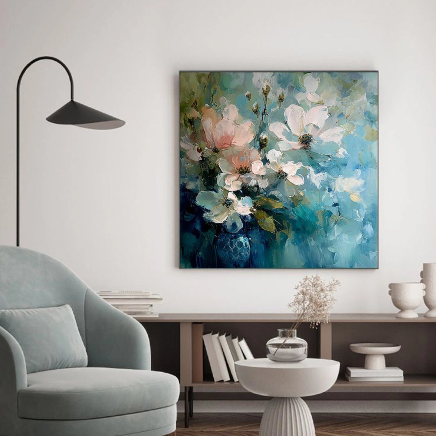 Flower & Tree Abstract Textured Canvas # FT 343