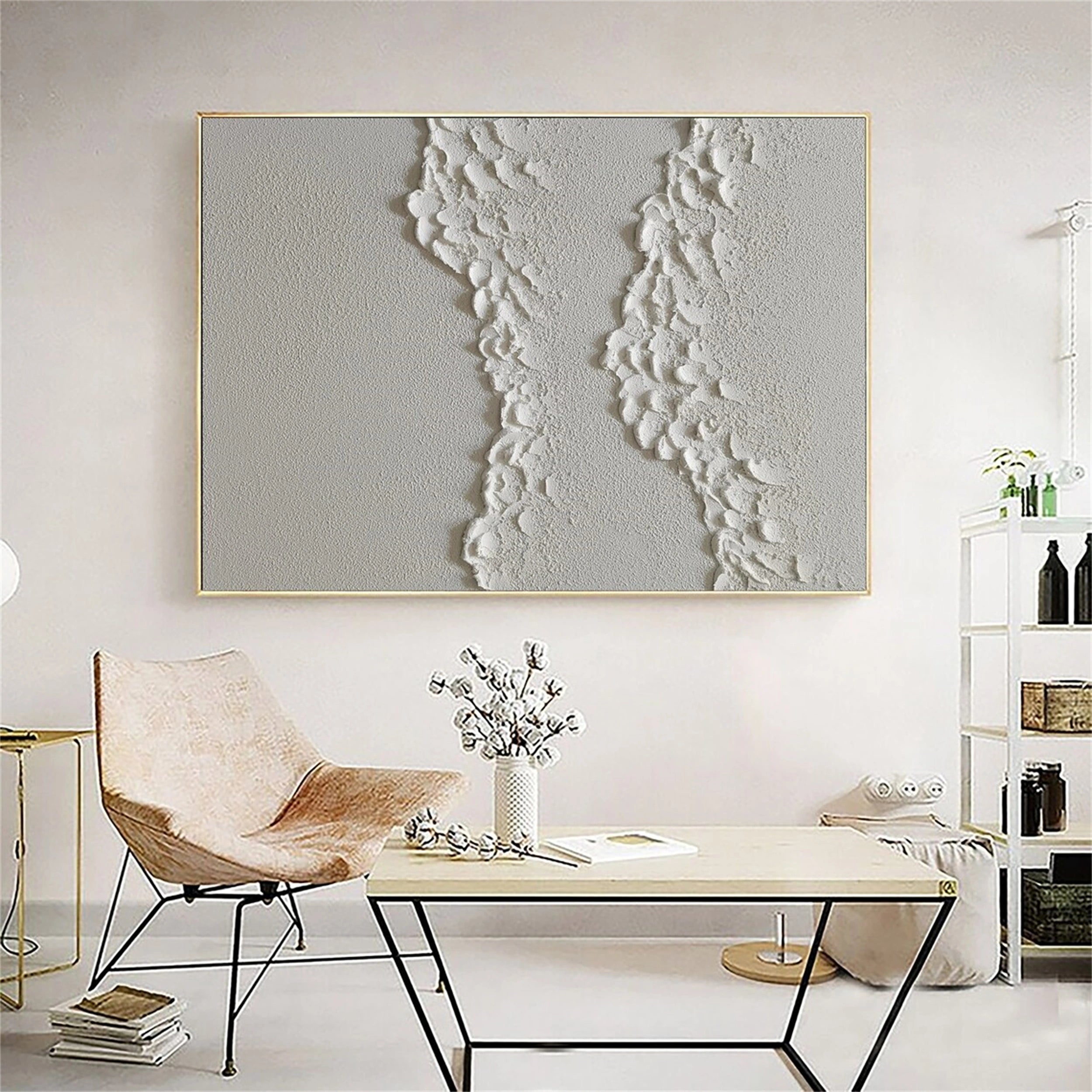 Plaster Art Minimalist Textured Painting #MM110