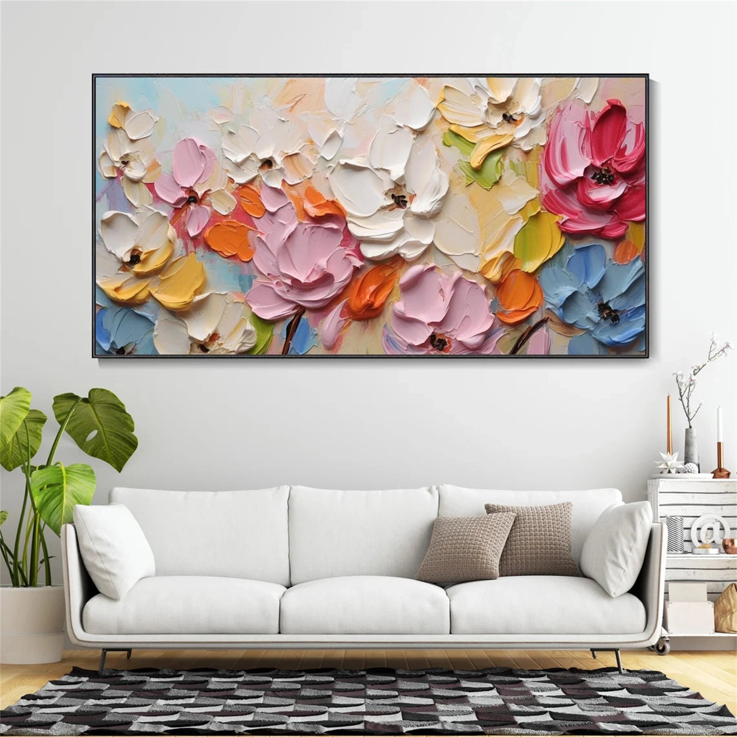 #CL-Custom Size Flower And Tree Painting #FT 120