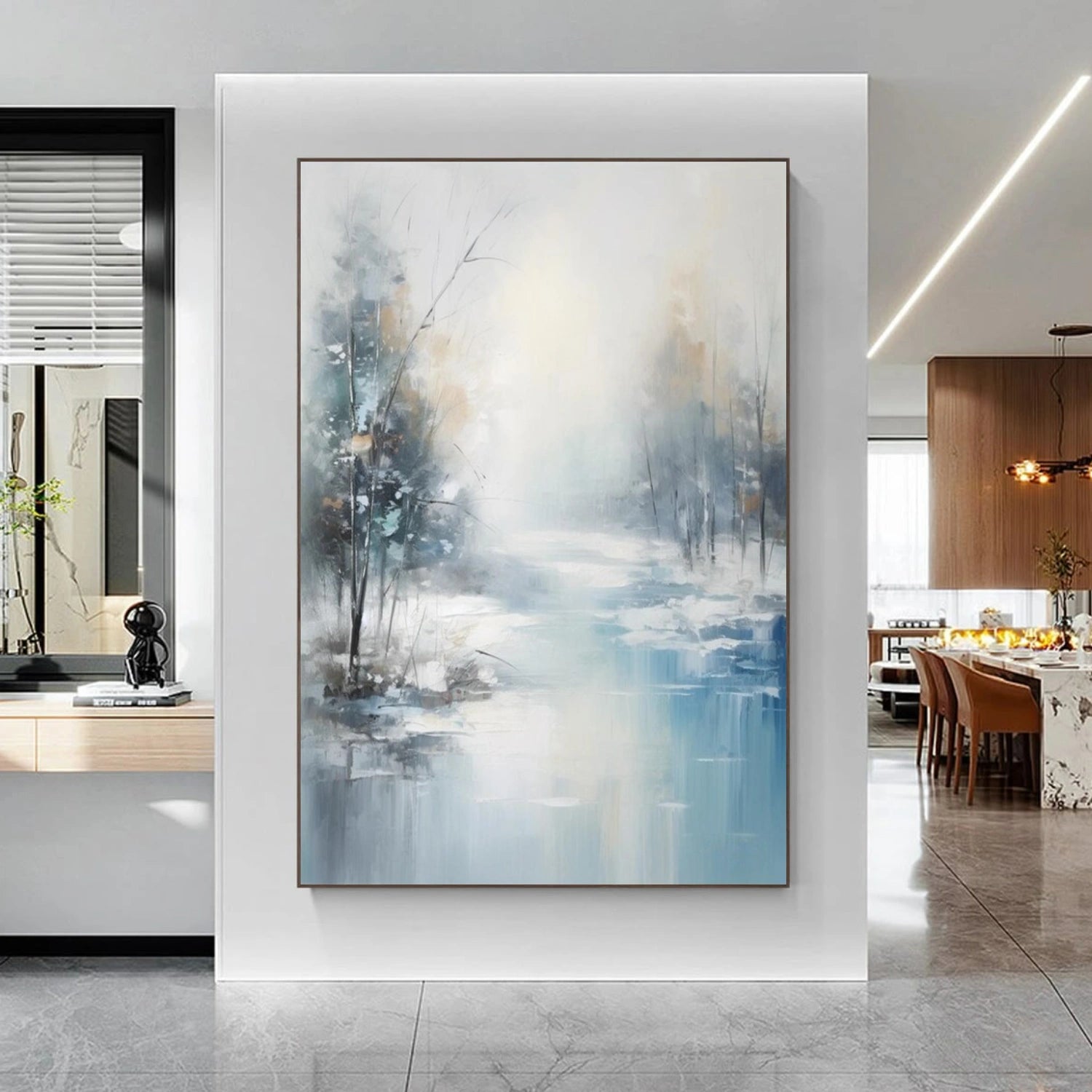 Flower & Tree Abstract Canvas Art #FT 265