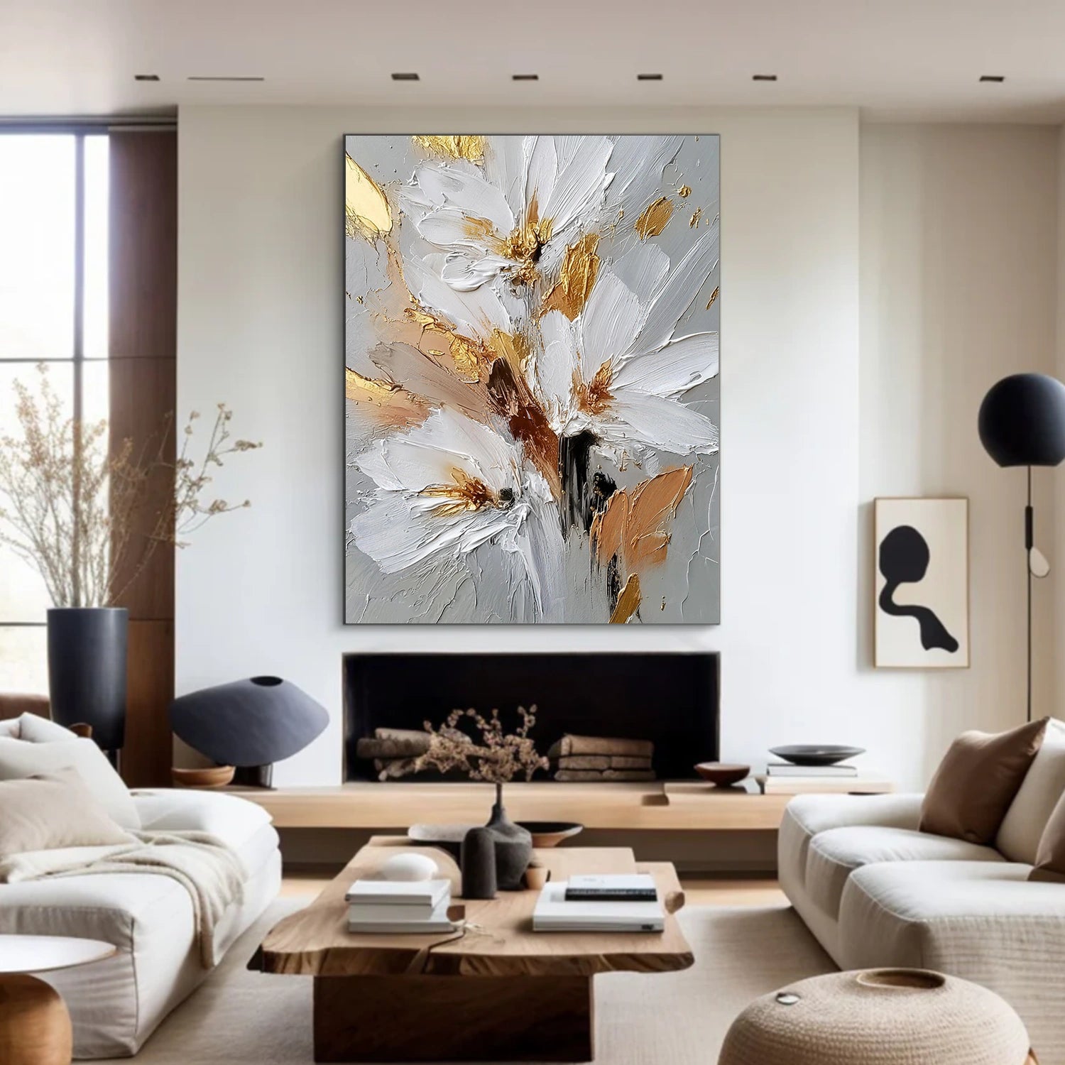 Flower & Tree Abstract Texture Canvas Art # FT 334