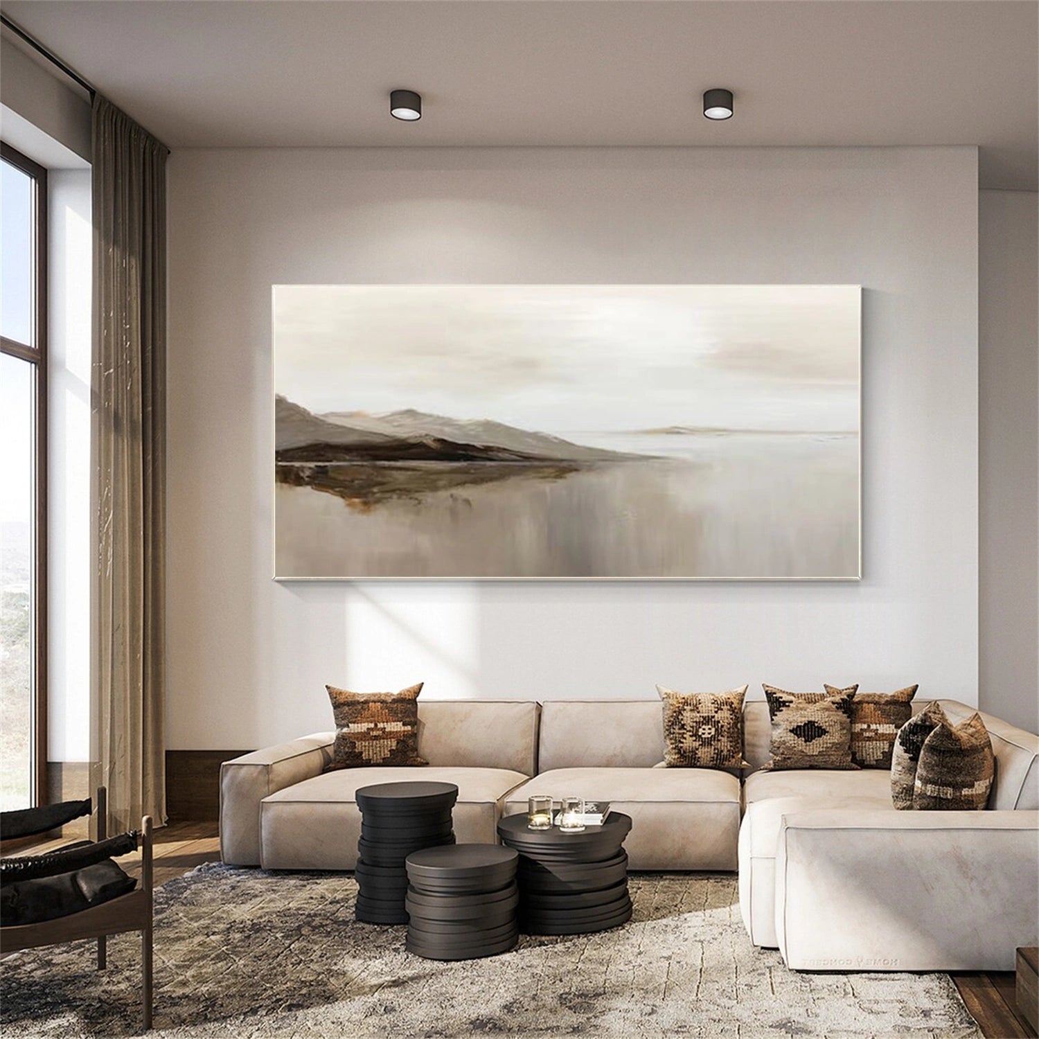 Minimalist Mountain Texture Canvas # MM426