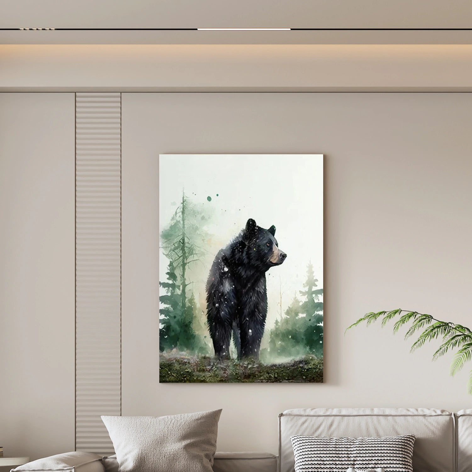 Abstract Animal Canvas Art #AP178