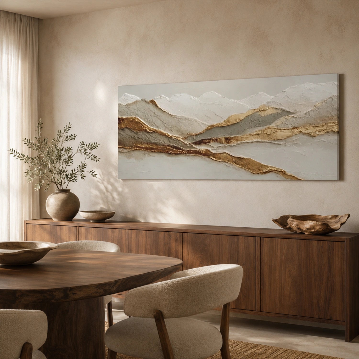 Minimalist Mountain Texture Canvas # MM461