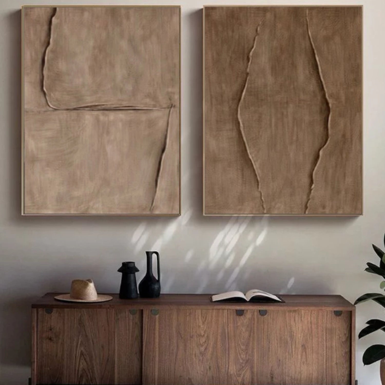 Minimalist Texture Canvas Set of 2 # MM412