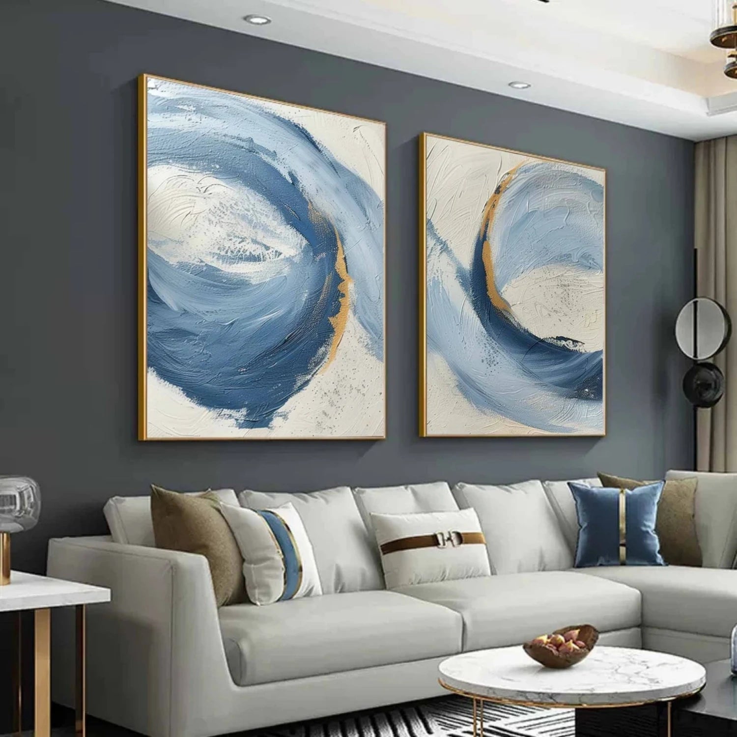 Abstract Painting Set of 2 #AB 414