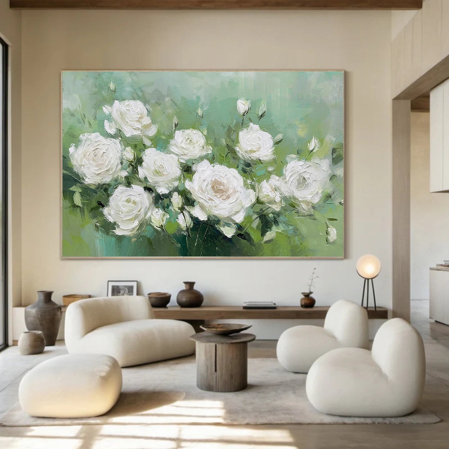 Flower & Tree Abstract Texture Canvas Art #FT 322