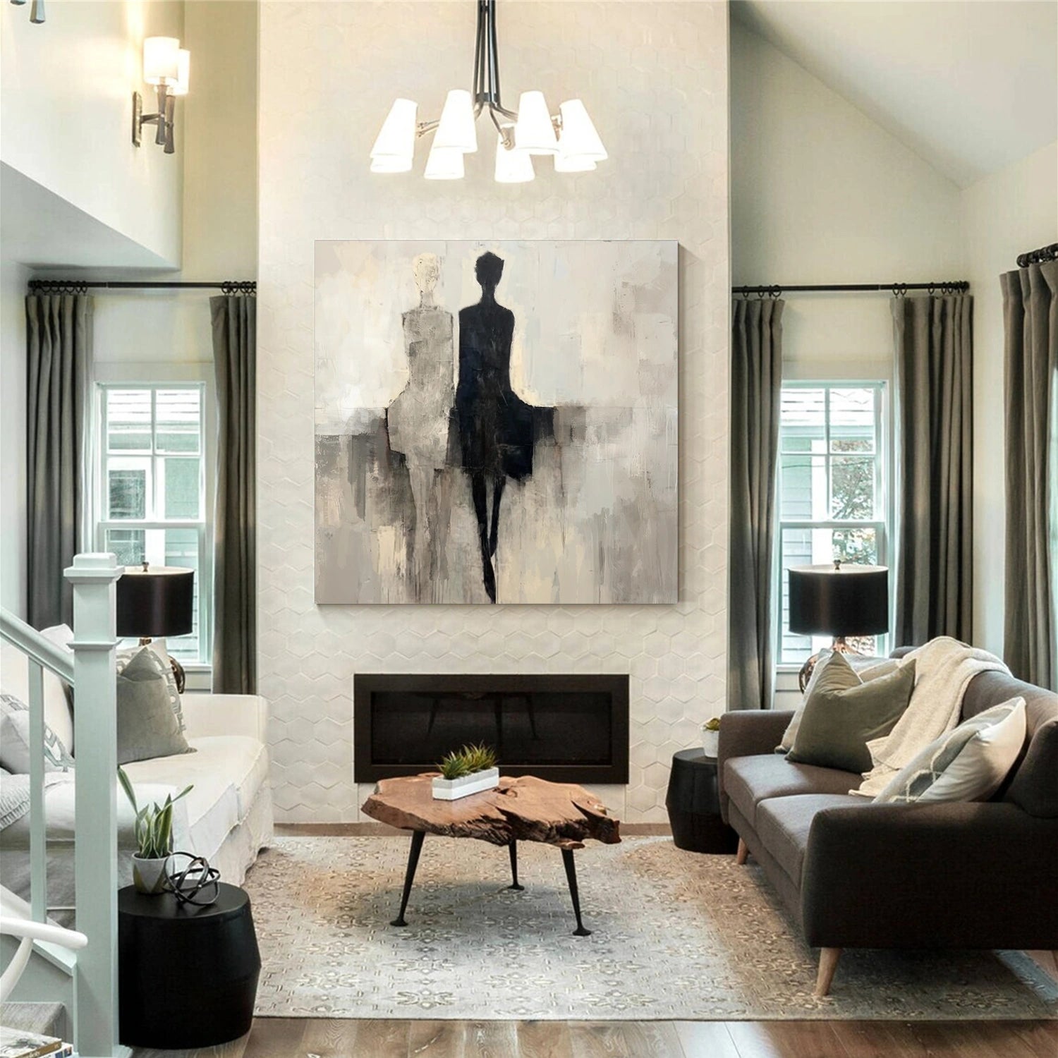 Contemporary Abstract Minimalist Wall Art #CW043