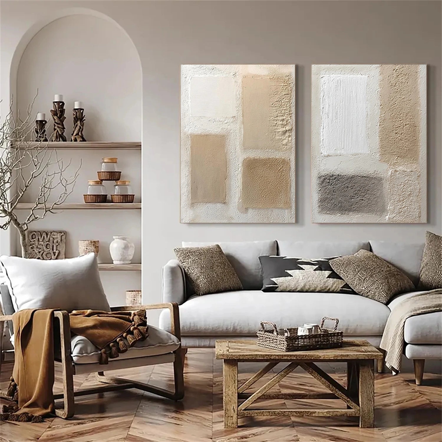 Wabi Sabi Set of 2 Wall Art #WS364